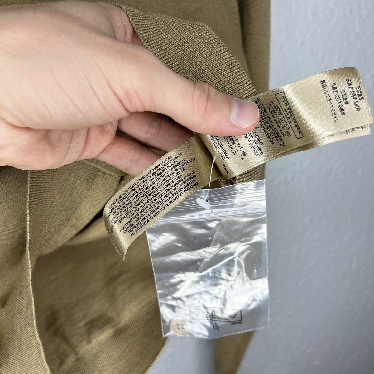 Burberry × Designer Burberry Cardigan Sweater Jumper Wool Knit Beige Brown Size XS / US 0-2 / IT 36-38 - 7 Thumbnail