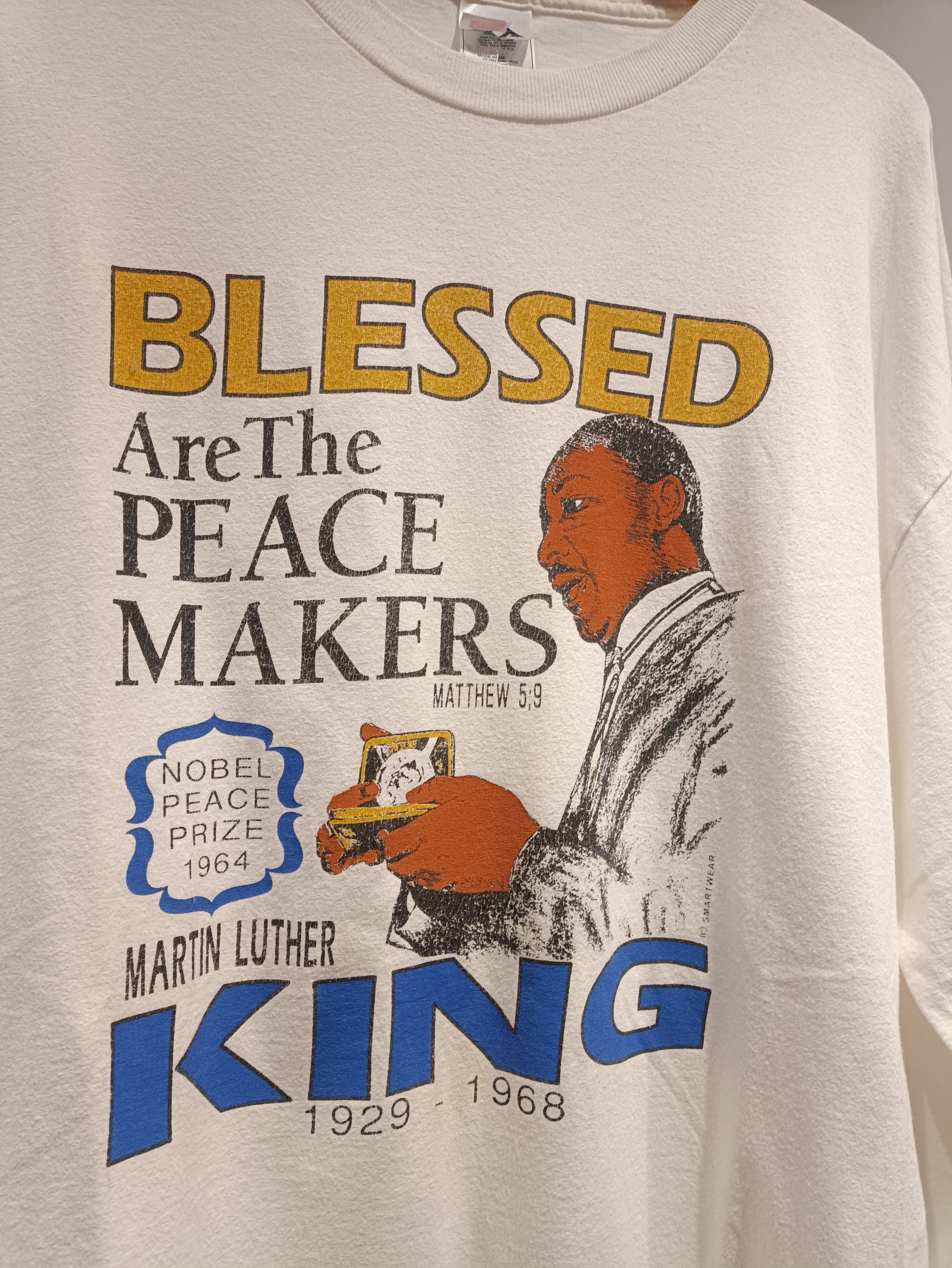 Vintage Vintage Martin Luther King Blassed Are The Peace Makers Size US XL / EU 56 / 4 - 2 Thumbnail