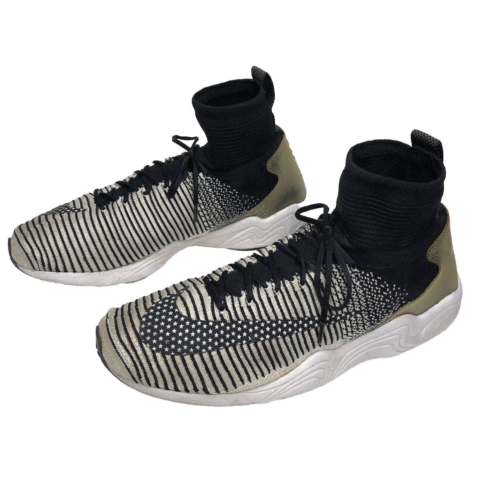 Nike NIKE Zoom Mercurial Mens Size 10.5 Flyknit FC Black White Size US 10.5 / EU 43-44 - 1 Thumbnail