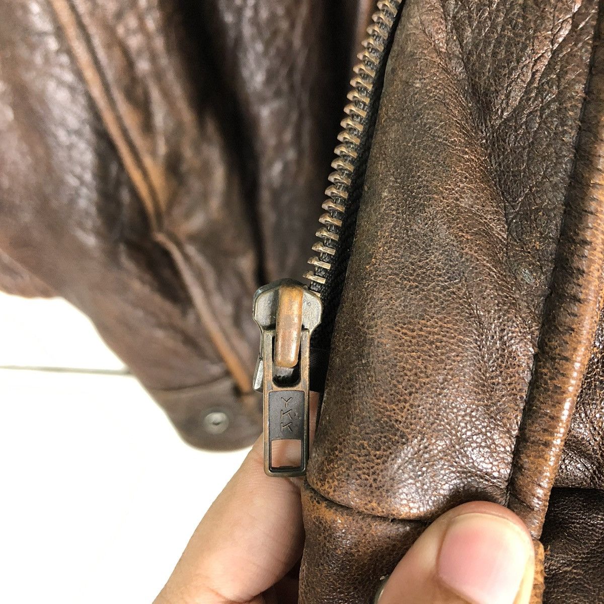 Genuine Leather 🔥VINTAGE FLY LEATHER JACKET YARD SELECTION ISSEY MIYAKE Size US M / EU 48-50 / 2 - 17 Thumbnail