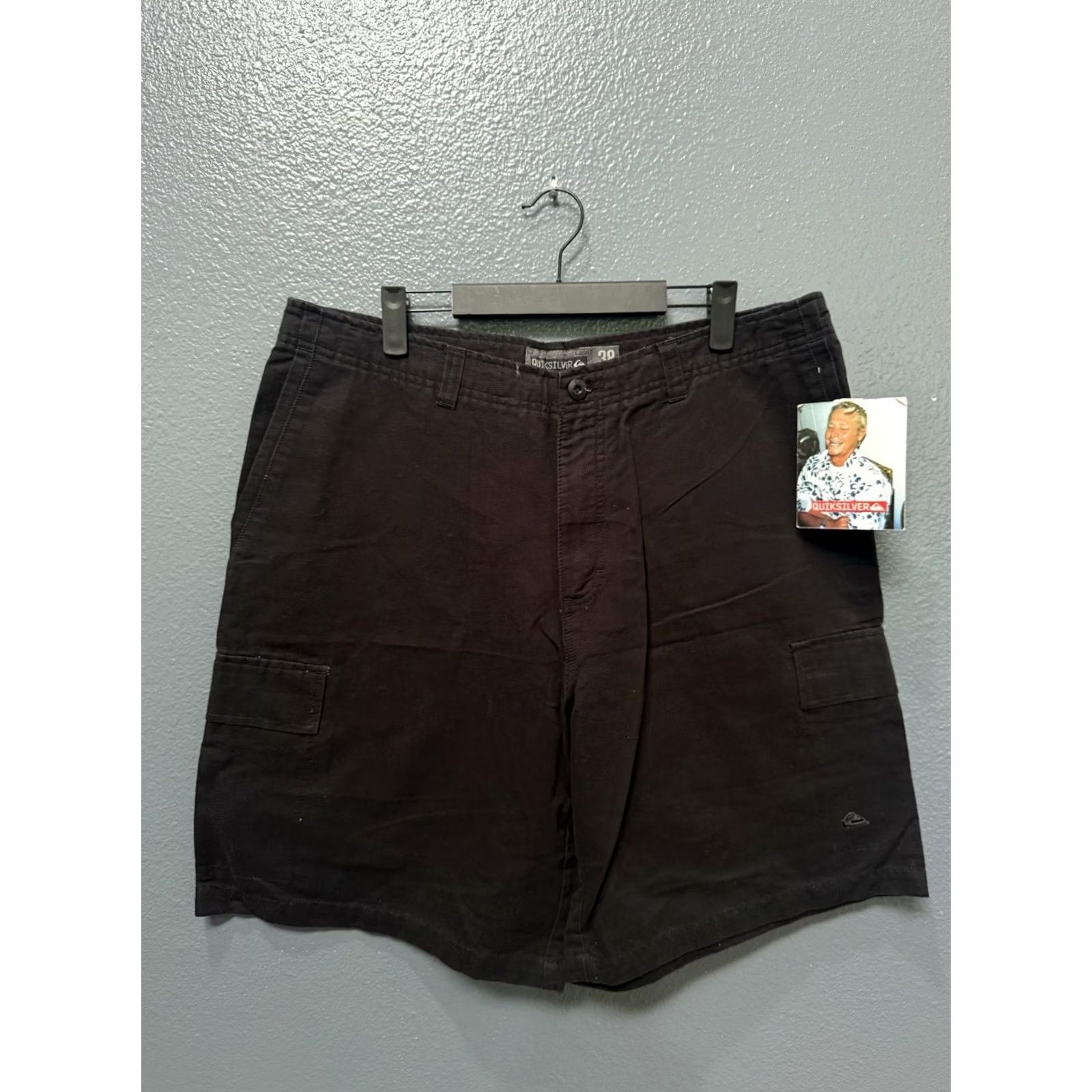 Quiksilver Brand New Quiksilver Vintage Y2K Cargo Shorts Men 38 Regular Black Baggy Size US 38 / EU 54 - 3 Thumbnail