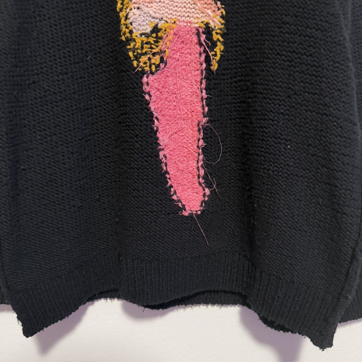 doublet mohawk reversible knit sweater
