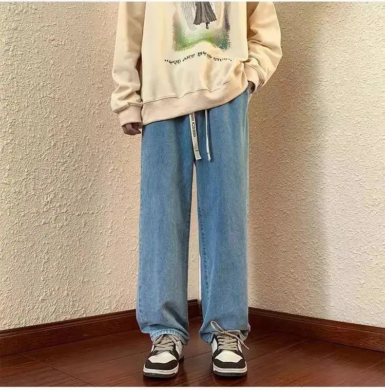 Japanese Brand Retro casual washed straight leg jeans Size US 30 / EU 46 - 2 Thumbnail