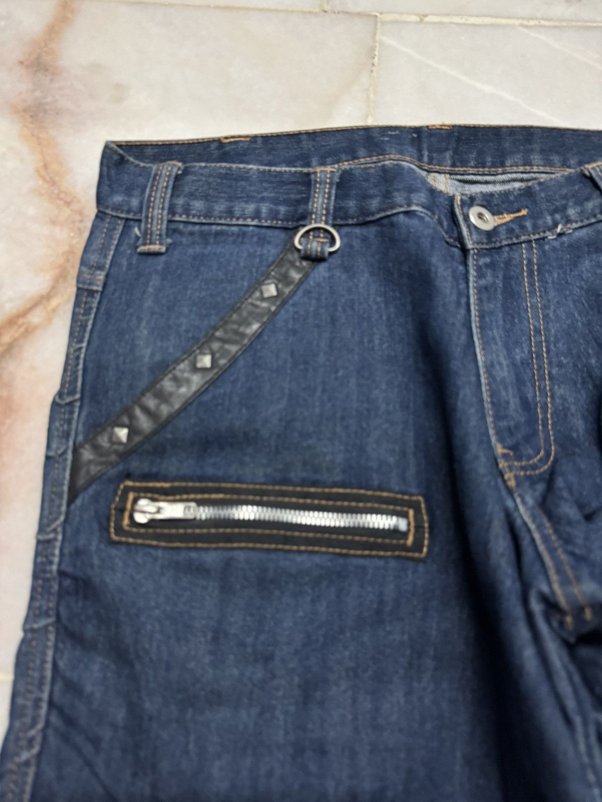 Seditionaries 💥PUNK JEANS JAPANESE STUDDED RARE DENIM JEANS Size US 30 / EU 46 - 6 Thumbnail
