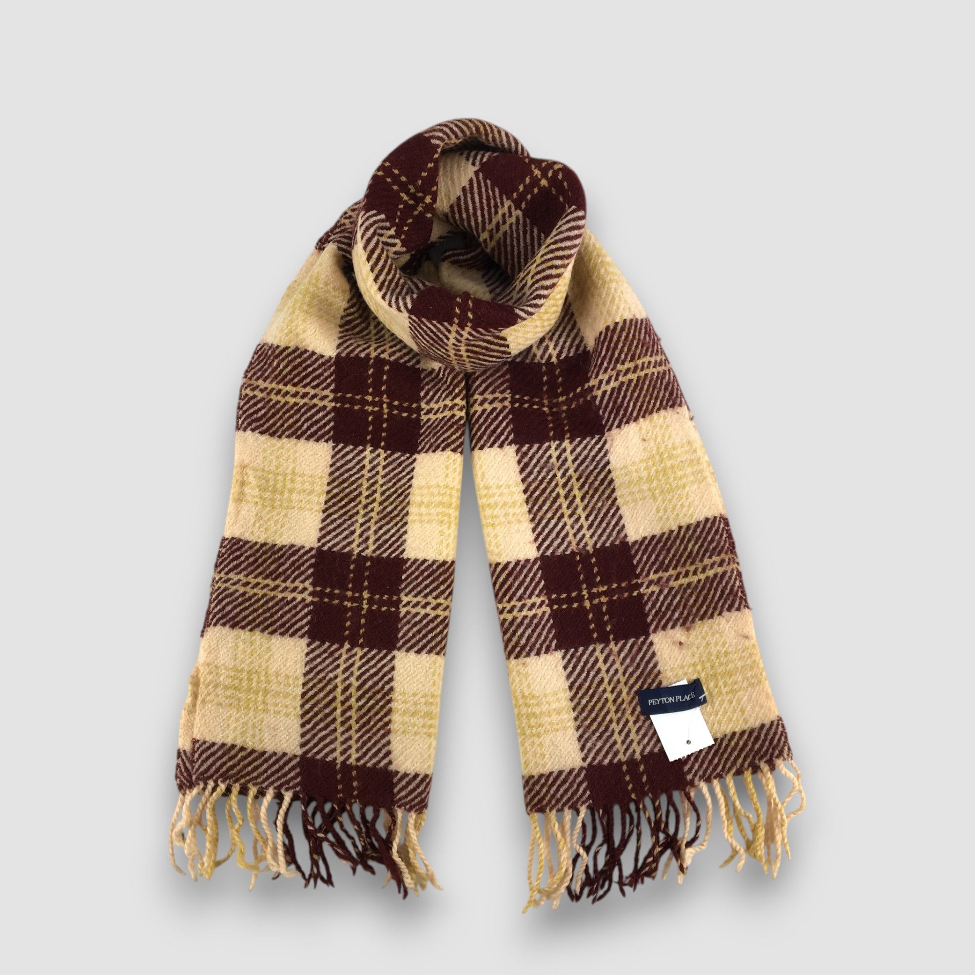 PPFM Vintage Peyton Place Scarf Muffler Wool Cashmere Scarves Size ONE SIZE - 1 Thumbnail