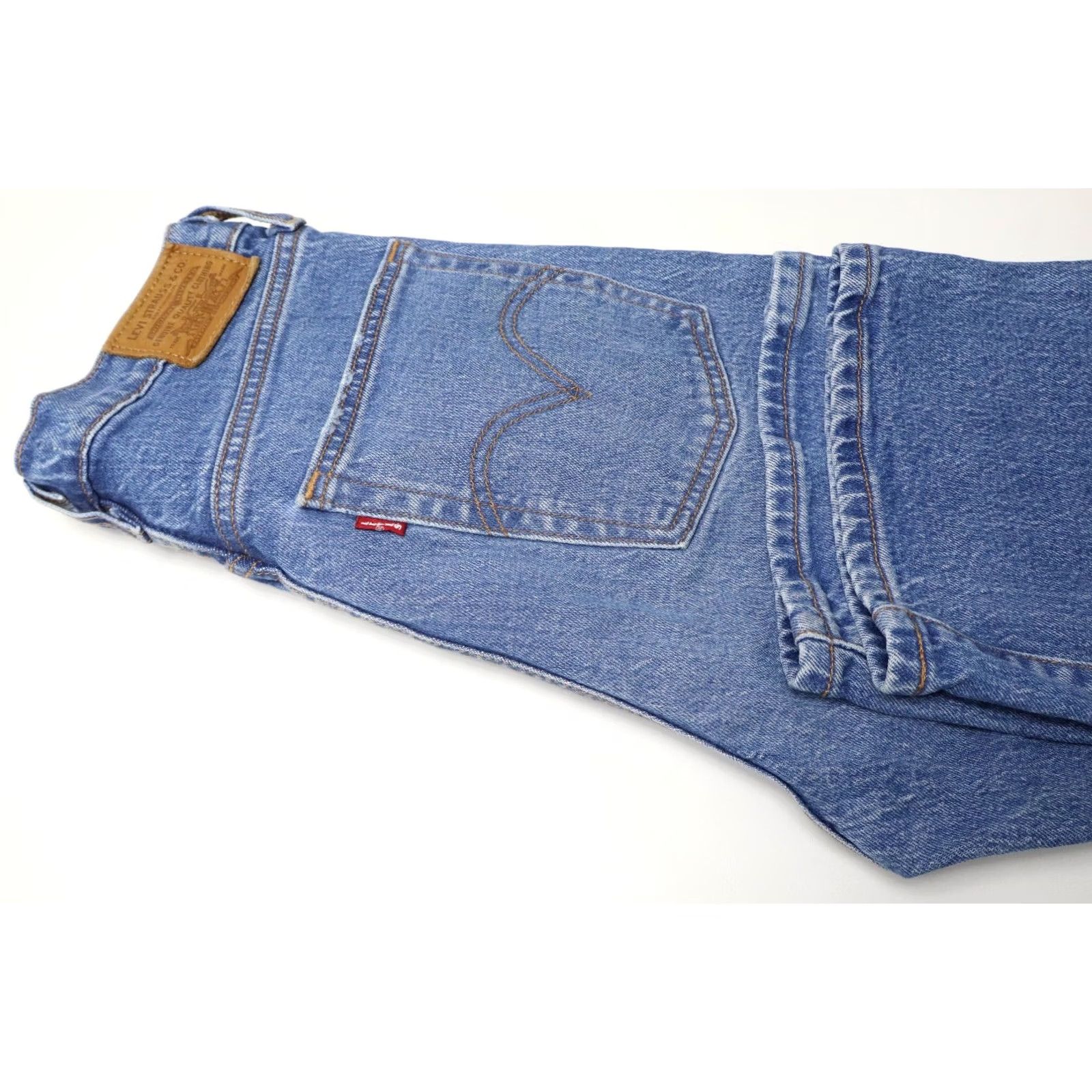 Levi's LEVI'S Ribcage Straight Jeans Women's W27/L27 Fade Whiskers Wide Leg Denim Jeans Size 27" / US 4 / IT 40 - 6 Thumbnail
