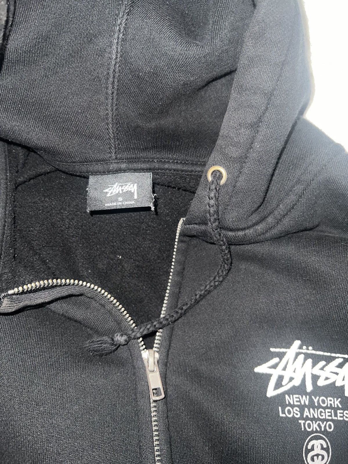 Stussy Stussy World Tour Black Zip Up Hoodie Size US S / EU 44-46 / 1 - 4 Thumbnail