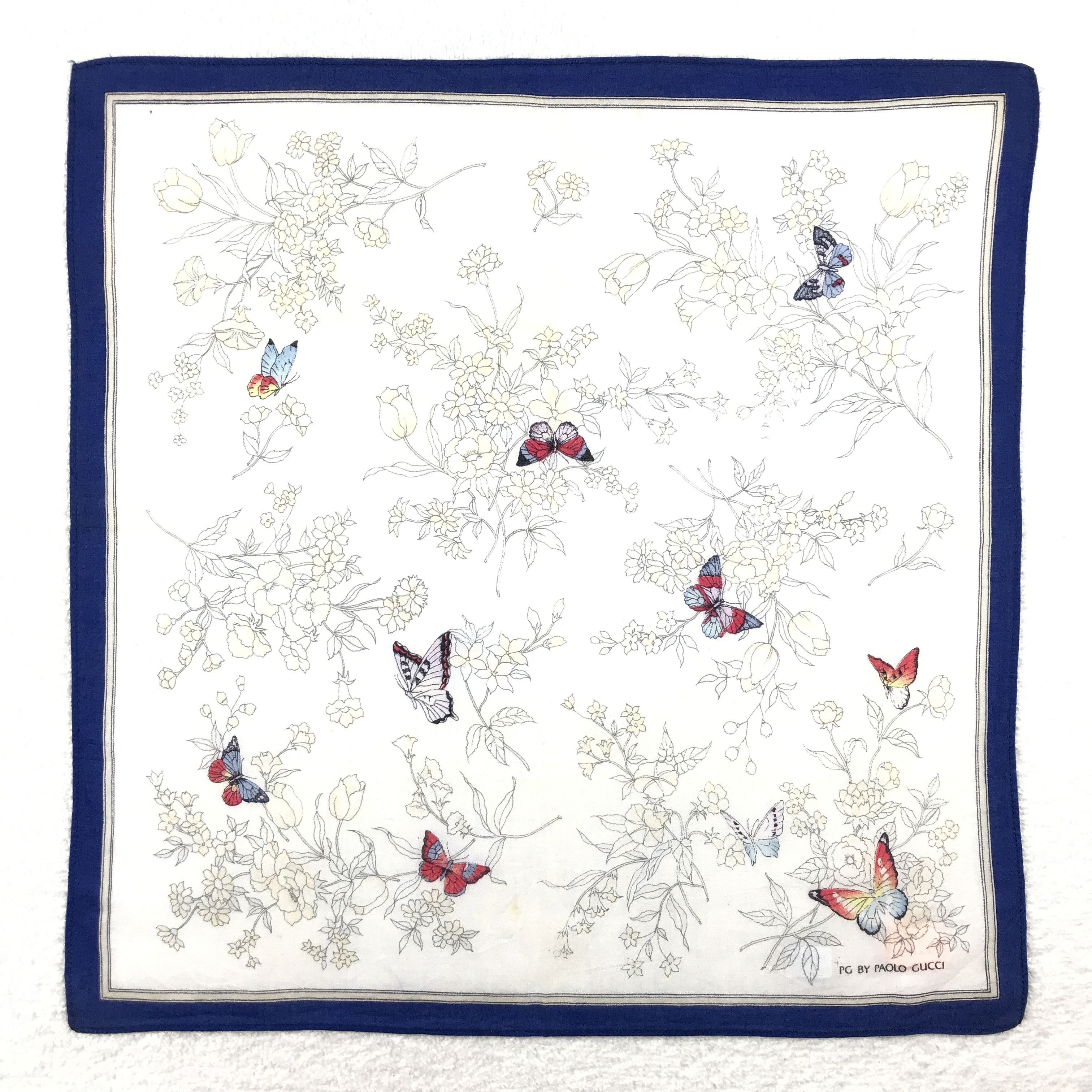 Paolo Gucci × Vintage Vintage Paolo Gucci Bandana Neckerchief Handkerchief Size ONE SIZE - 1 Thumbnail