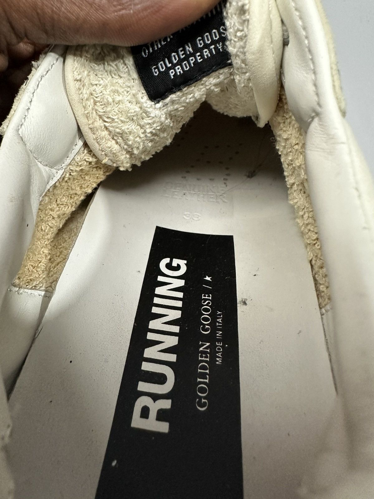 Golden Goose Golden Goose White & Silver Running Sole Women’s Sneakers. Size US 5.5 / EU 38 - 8 Thumbnail