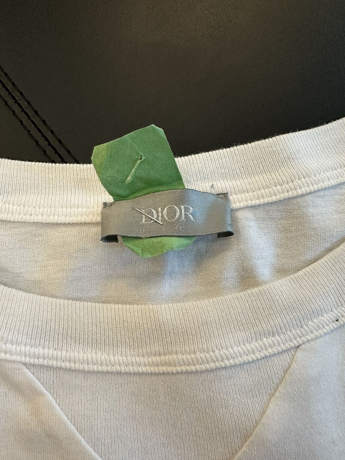 Dior Dior Logo Tee Navy on White Size US XL / EU 56 / 4 - 2 Thumbnail