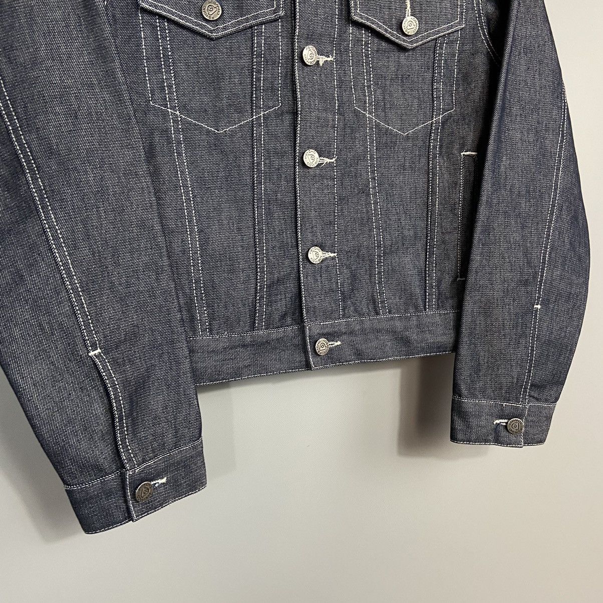 Japanese Brand × Vintage 📌 Vintage Psycho Cowboy y2k Denim Jacket Made in Italy Size US S / EU 44-46 / 1 - 3 Thumbnail