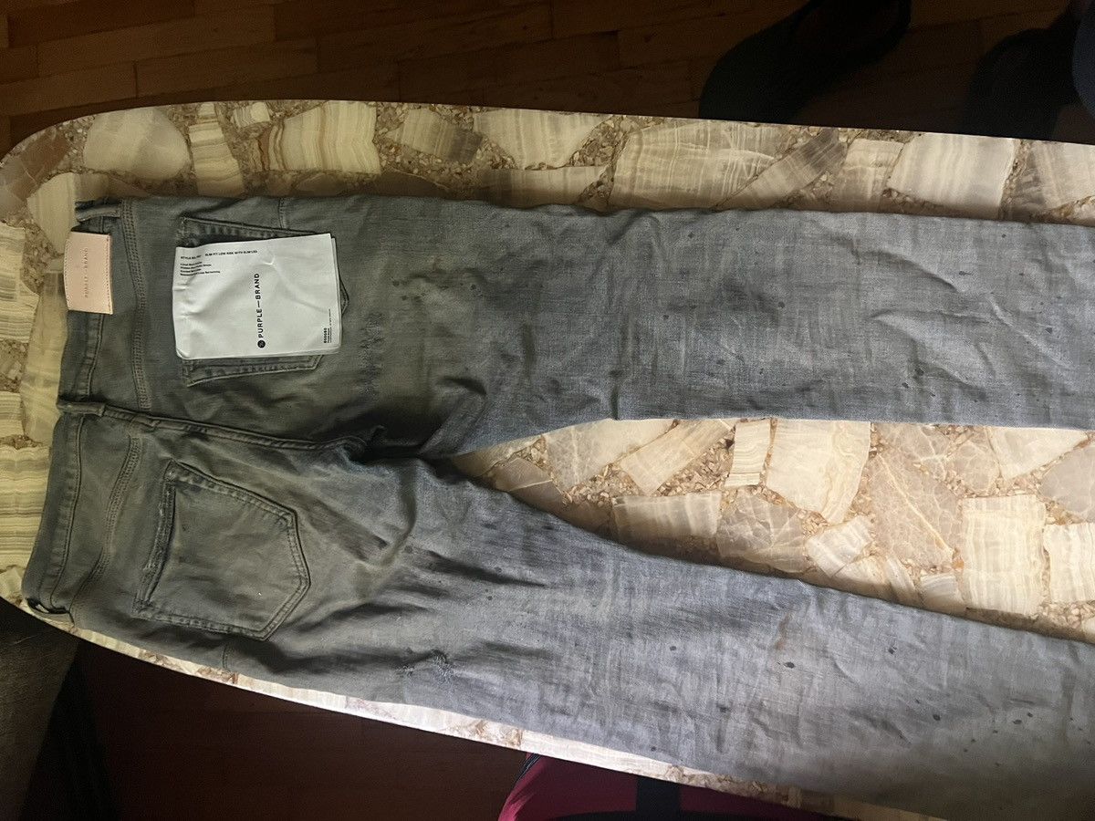Purple Brand PURPLE BRAND Jeans (P001 Indigo Oil Repair) Size US 31 - 4 Thumbnail