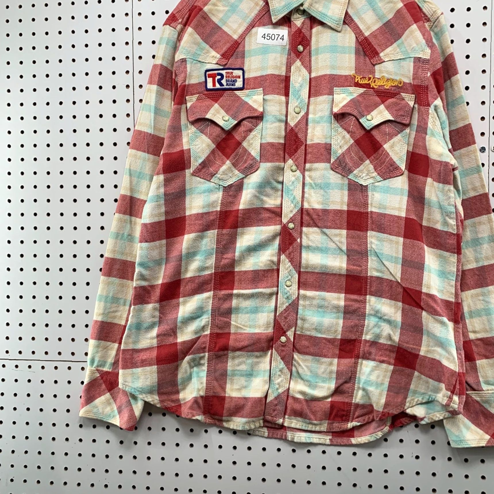 True Religion True Religion Shirt Mens 2XL Flannel Red Plaid Western Snap Size US XXL / EU 58 / 5 - 3 Thumbnail