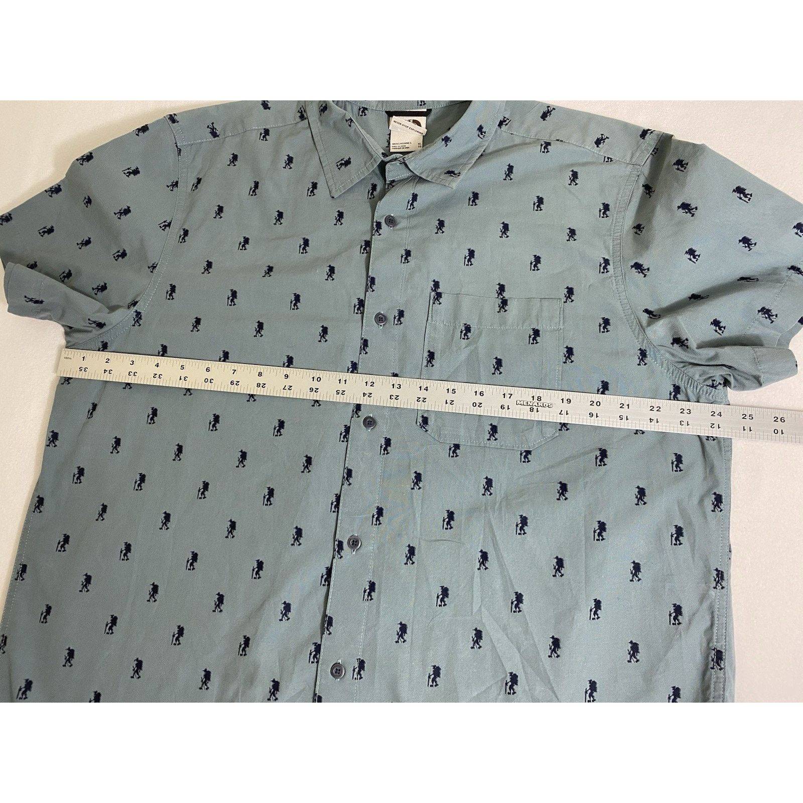 The North Face The North Face Men's XL Blue Short Sleeve Button-Up Shirt Size US XL / EU 56 / 4 - 6 Thumbnail