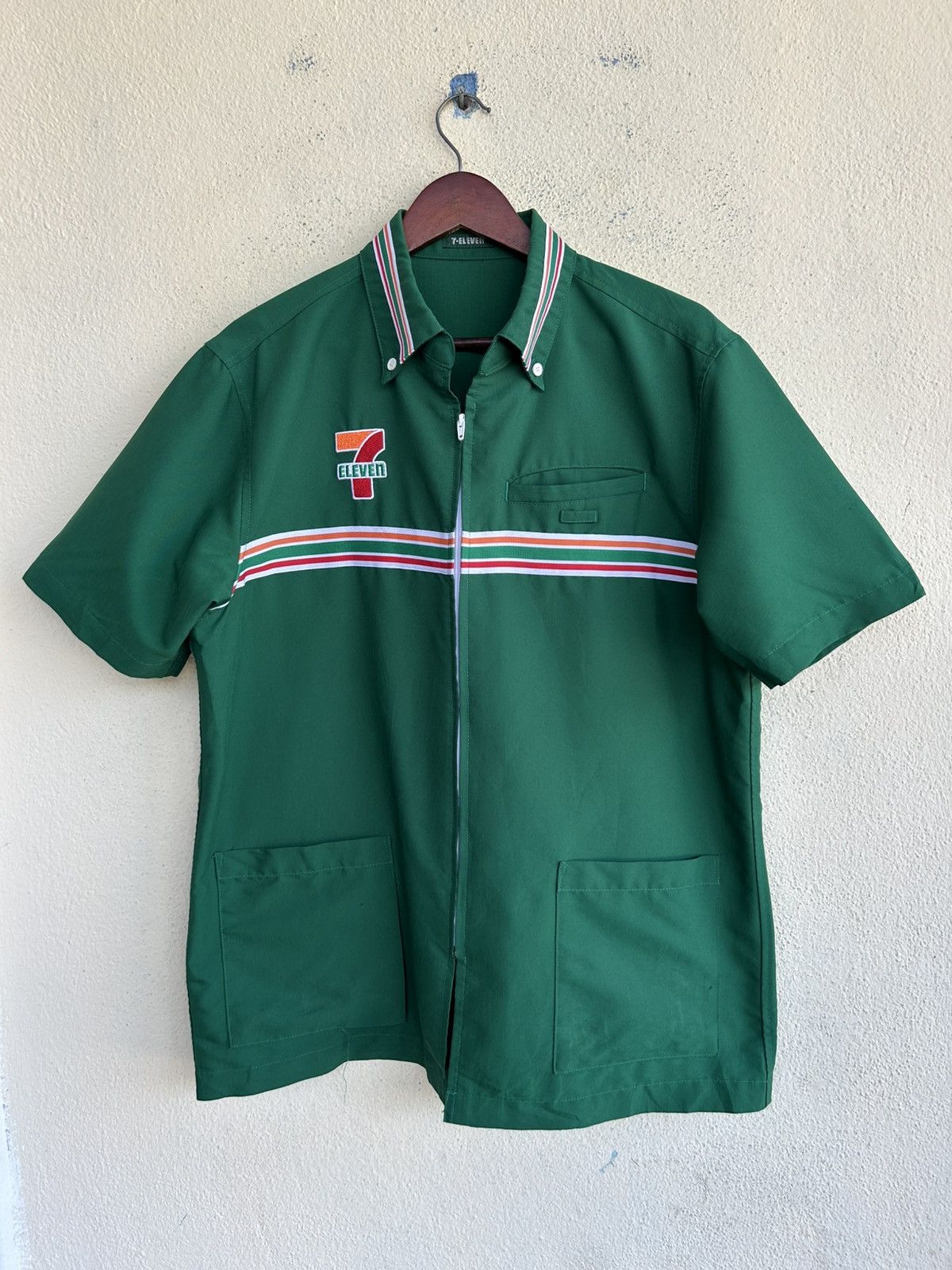 Uniform Wares Combo Sale 3 Pcs 7 Eleven Zip Up Shirts Size US S / EU 44-46 / 1 - 8 Thumbnail