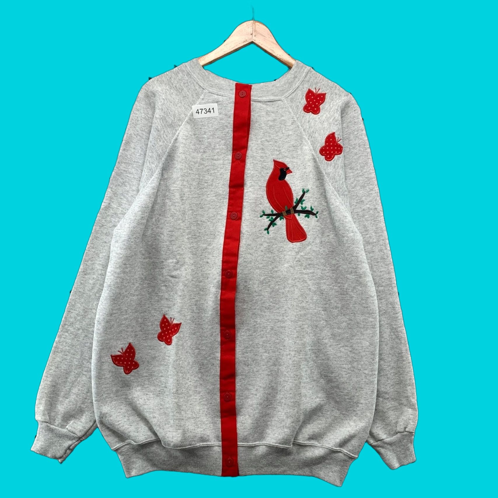 Vintage VINTAGE Cardinal Cardigan Sweatshirt Womens 2XL Gray Embroidered USA Cardigan Sweatshirt Womens 2XL Gray Embroidered USA Size XXL / US 16-18 / IT 52-54 - 1 Thumbnail
