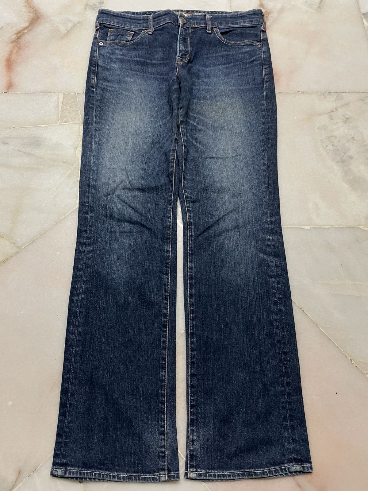 Japanese Brand 💥Flare💥Vintage Japanese Flared Jeans Mudwash Style Size 30" / US 8 / IT 44 - 1 Thumbnail