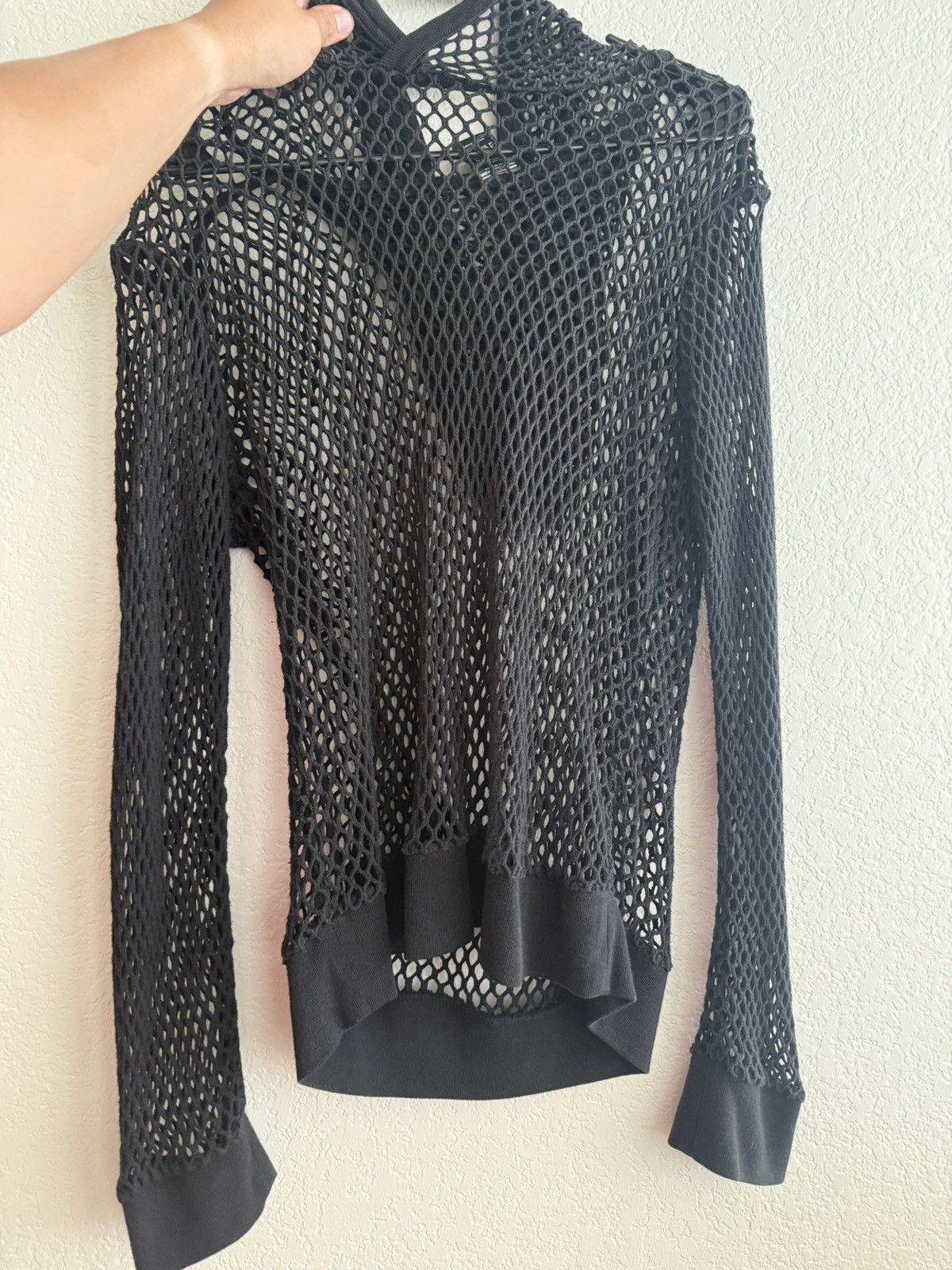 Number (N)ine Number nine meshed hoodie Size US M / EU 48-50 / 2 - 3 Thumbnail