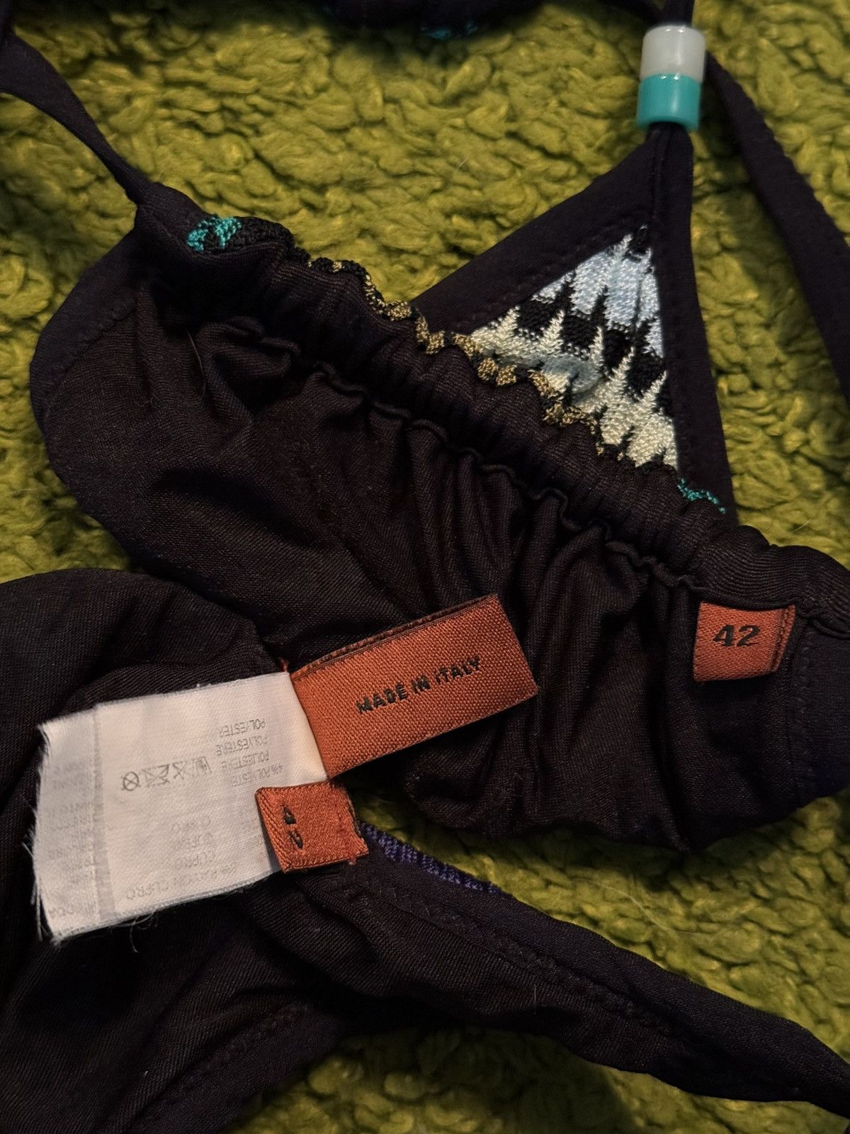 Missoni Missoni coloured zig zag pattern bikini set panties + bra Size ONE SIZE - 6 Thumbnail