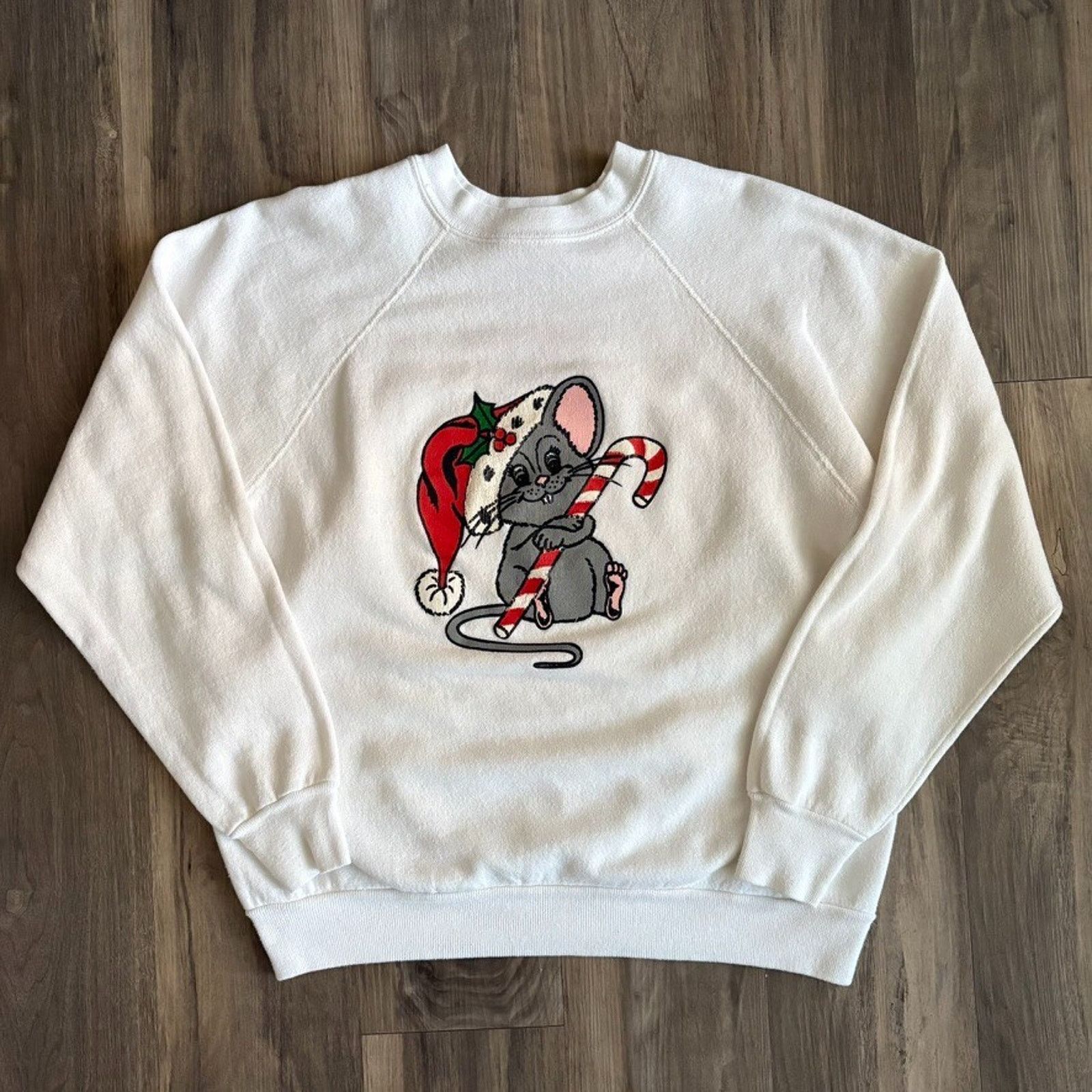 Vintage Vintage Christmas Sweatshirt Men's Size S Christmas Mouse Size US S / EU 44-46 / 1 - 2 Thumbnail
