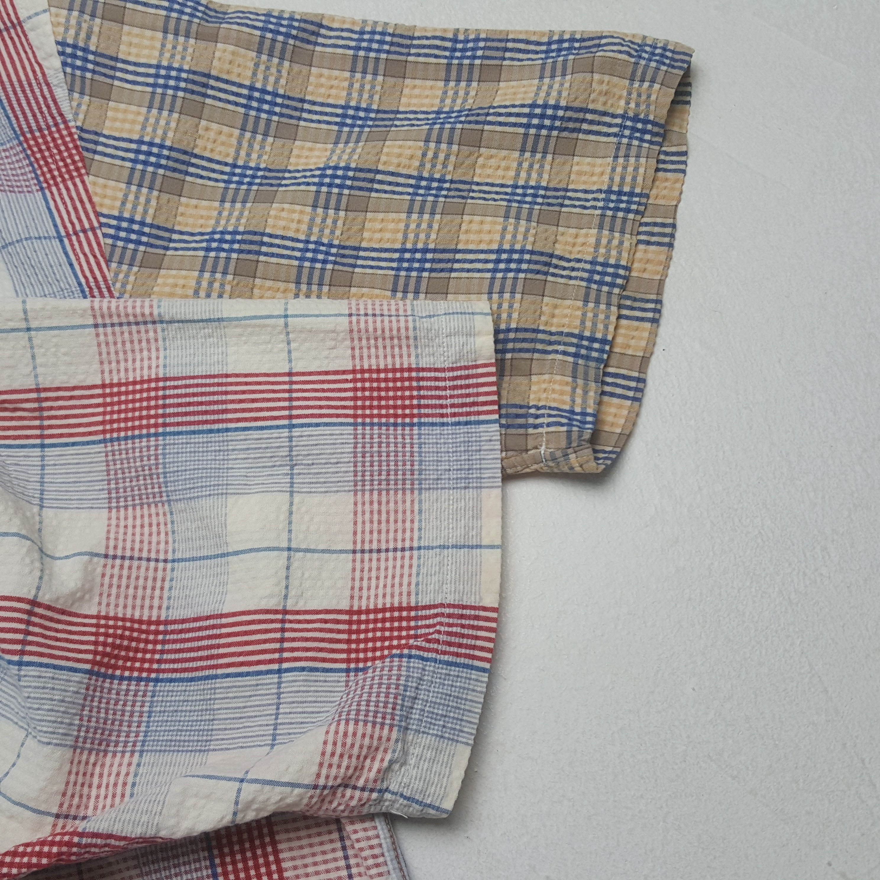 Vintage Sugar Cane Japanese Brand Short Shirt Button Up