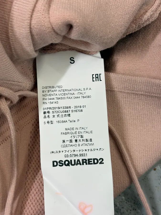 Dsquared2 SS2019 Dsquared2 Pink Knit Laced Dress Size S / US 4 / IT 40 - 11 Thumbnail