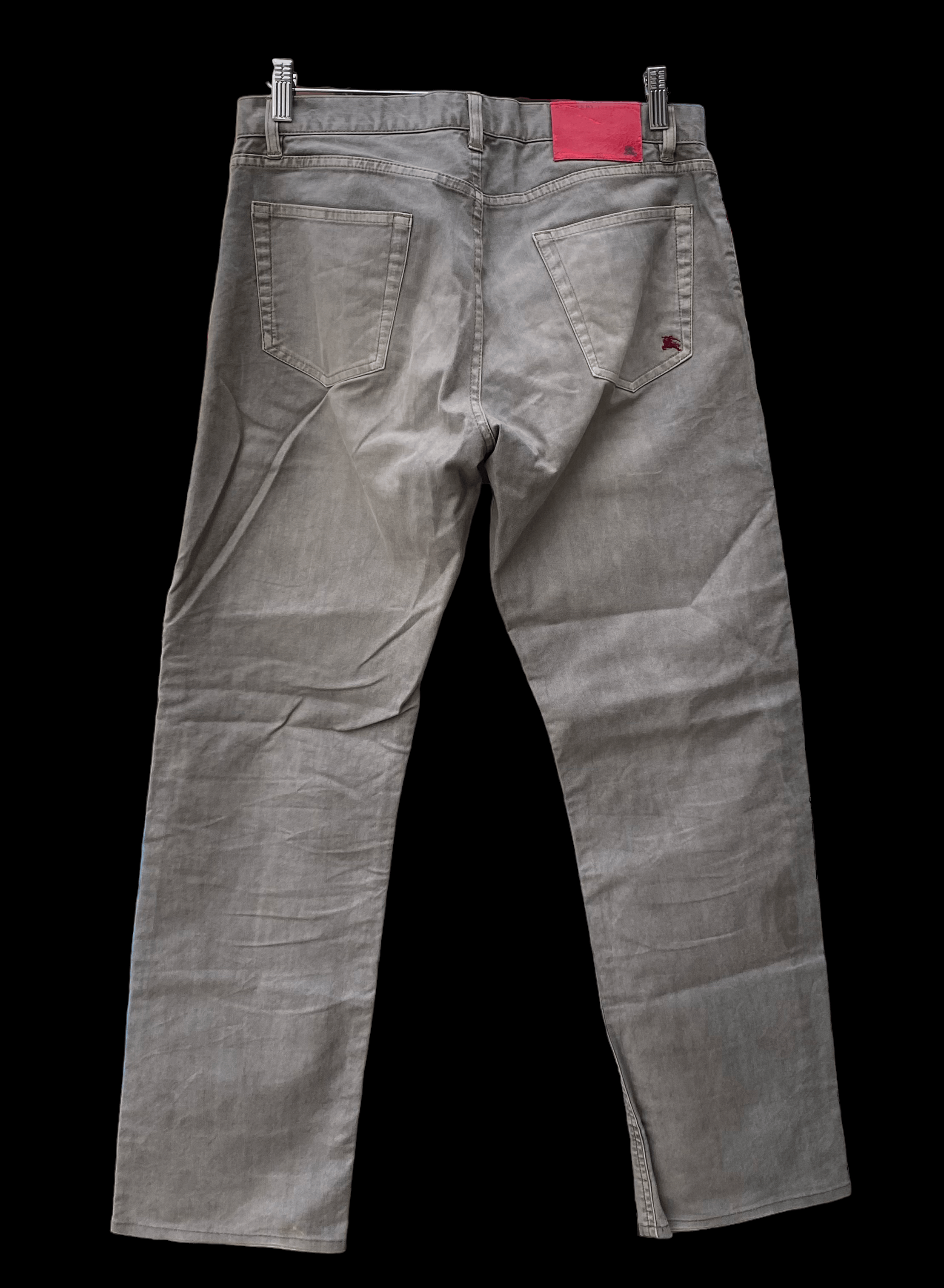 Burberry Black Label Small Logo Khakis Office Pants