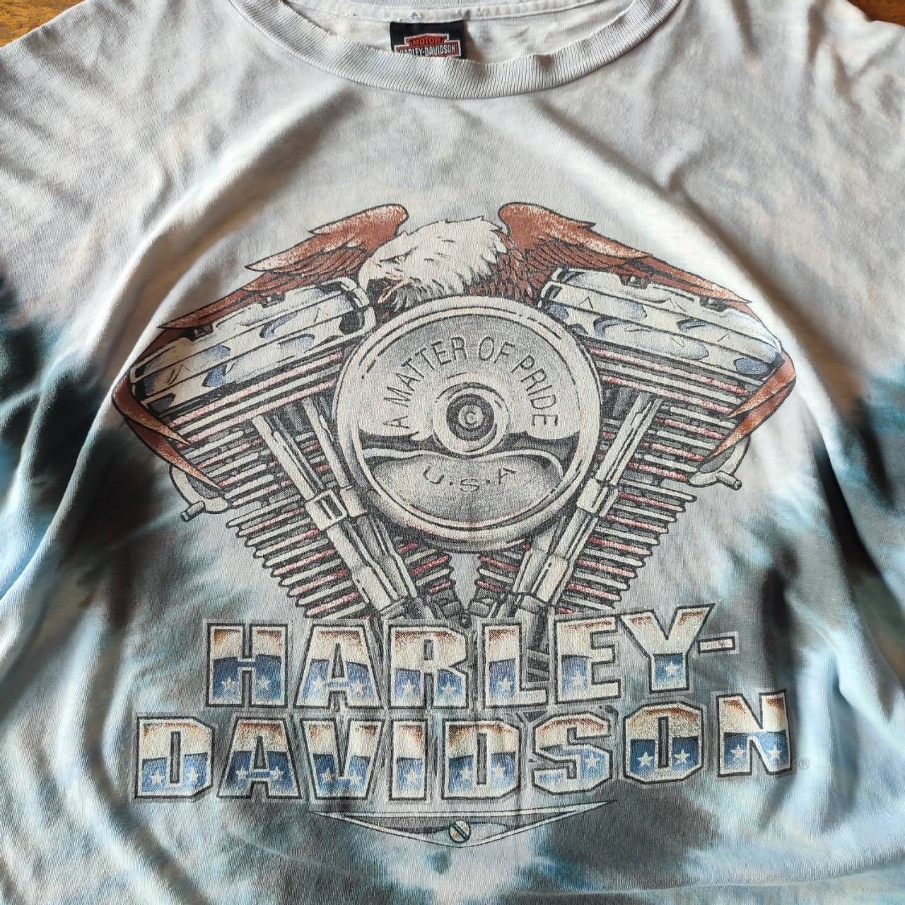 Harley Davidson × Vintage Vintage 1996 Harley Davidson Tie-Dye T-Shirt Size US XL / EU 56 / 4 - 3 Thumbnail