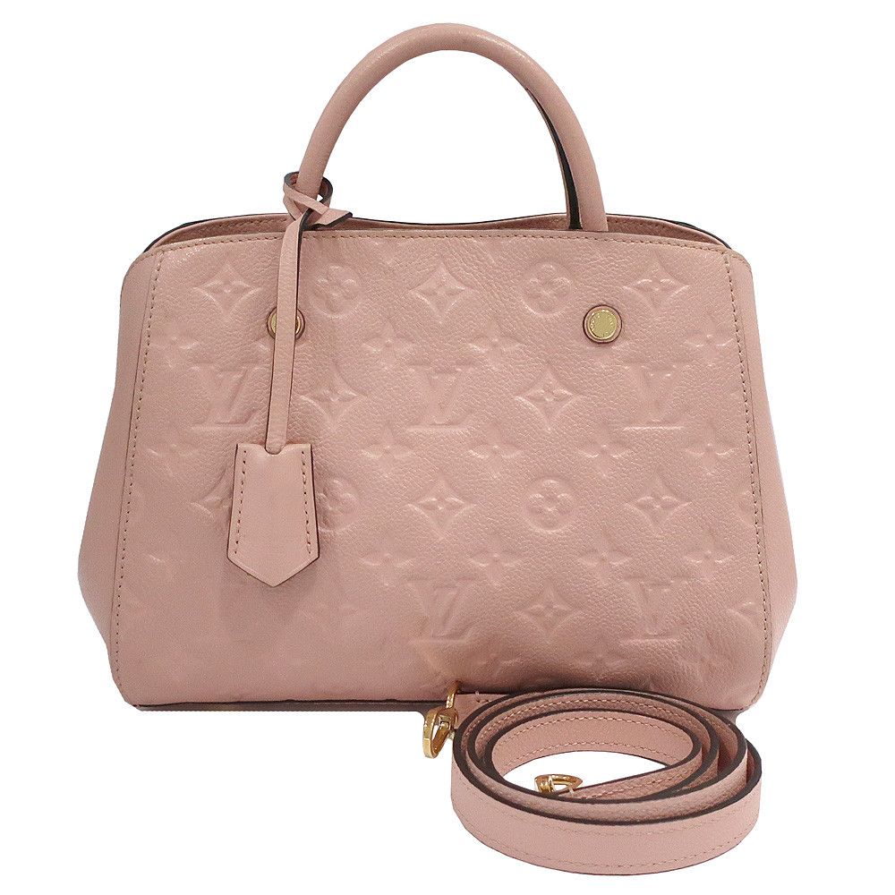 image of Louis Vuitton Montaigne Bb Empreinte Rose Poudre Pink, Women's