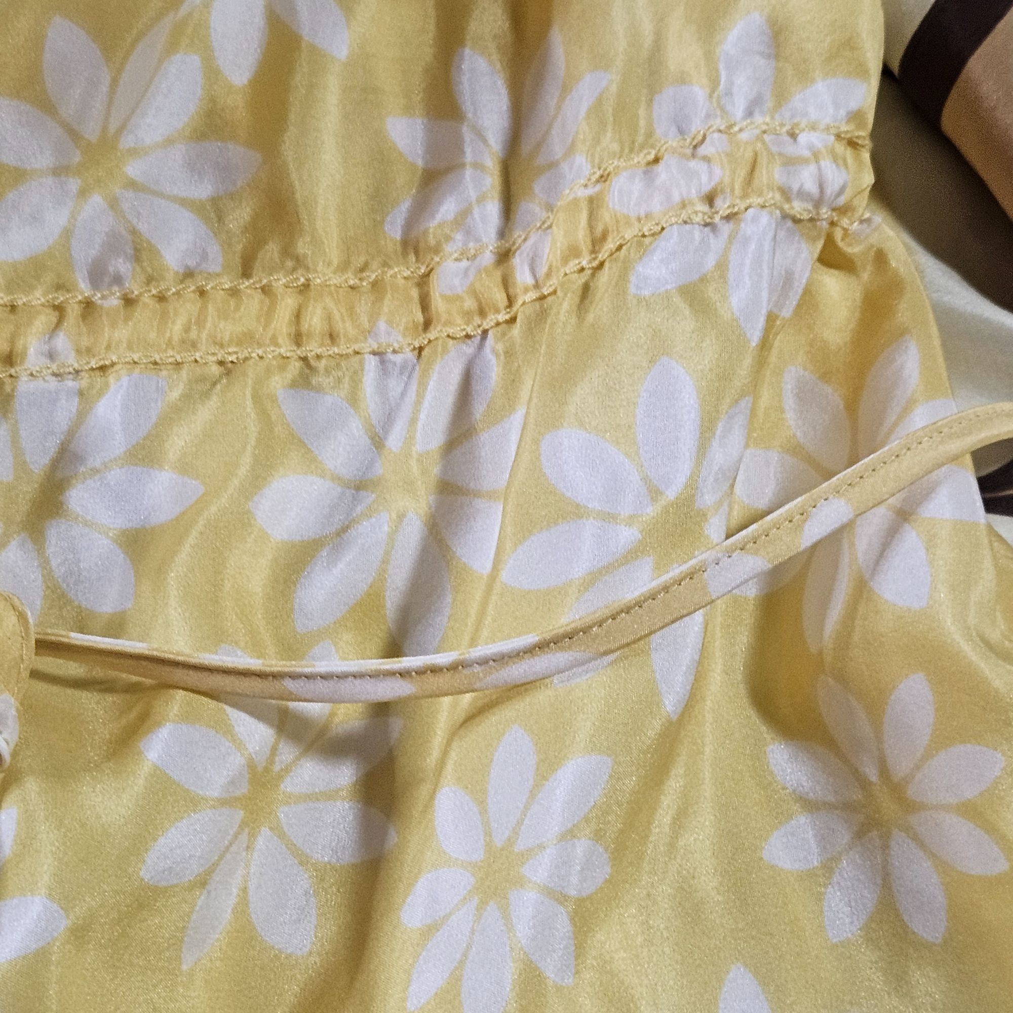 Other Chelsea Violet Yellow Floral Scallop Print Kimono Sleeve Dre Size S / US 4 / IT 40 - 9 Thumbnail