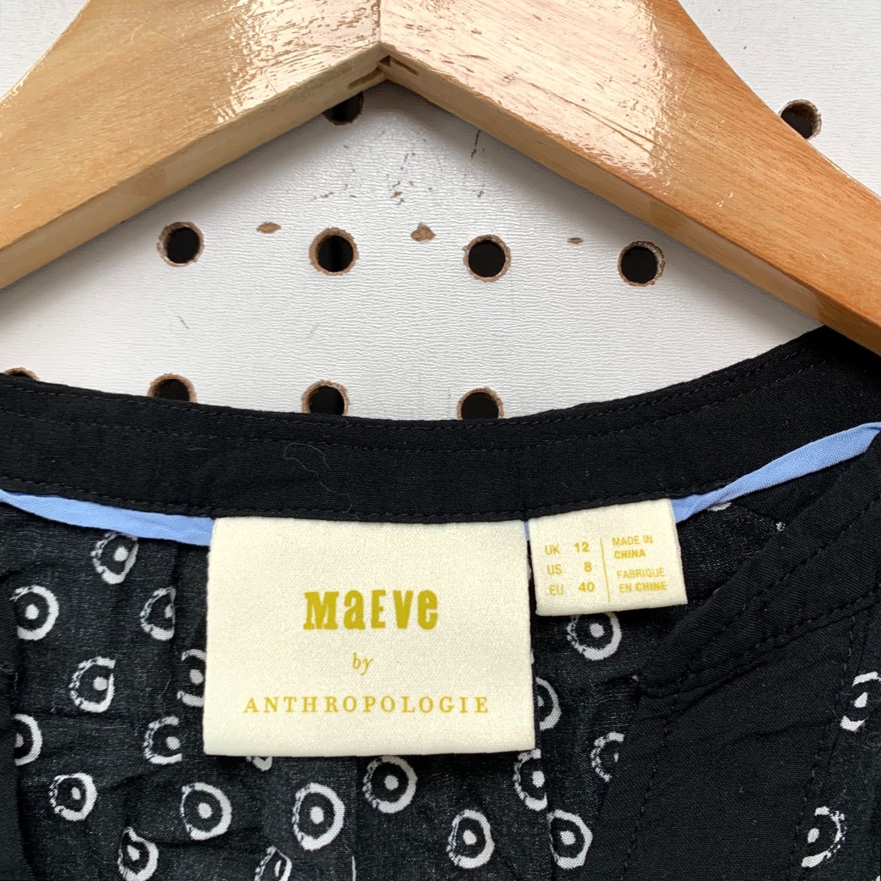 Vintage VINTAGE Anthropologie Maeve Tank Top Women Size 8 Sleeveless V-Neck Polka Dot Black White 17x22 Size M / US 6-8 / IT 42-44 - 7 Thumbnail