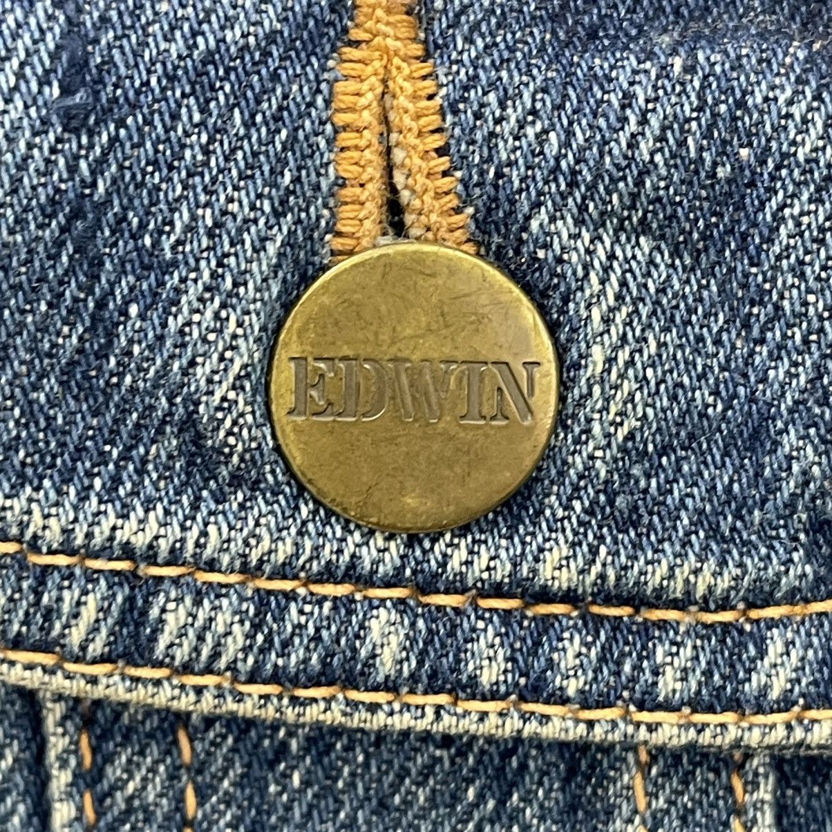 Edwin Vintage Edwin Blanket Lined Denim Trucker Jacket Size US S / EU 44-46 / 1 - 16 Thumbnail