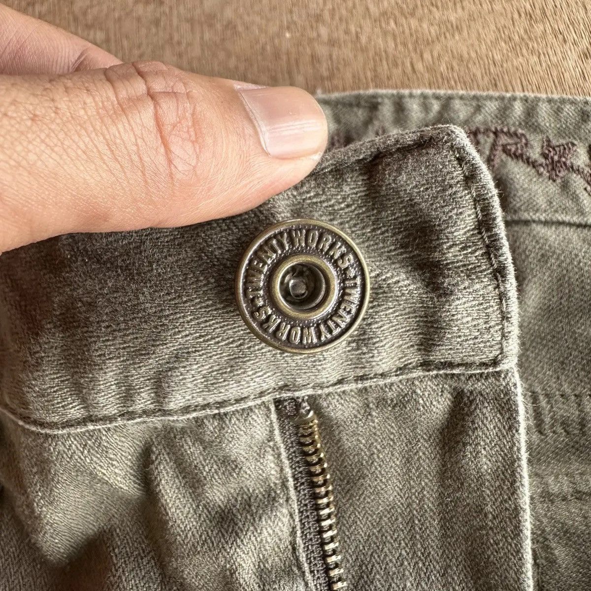 Japanese Brand SICKSS🔥W33 L31 TWENTY WORK TACTICAL CURVE BANANA LEGS CARGO Size US 33 - 11 Thumbnail
