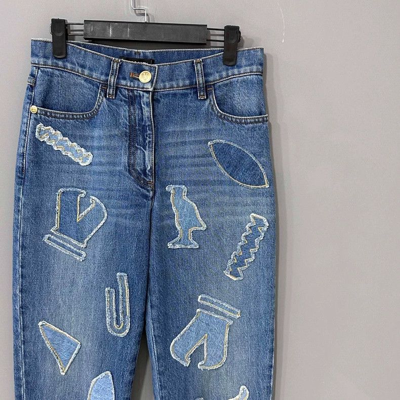 Chanel Chanel Egyptian series patched jeans 2504-Nextarrow Size 42" / US 20 - 2 Thumbnail