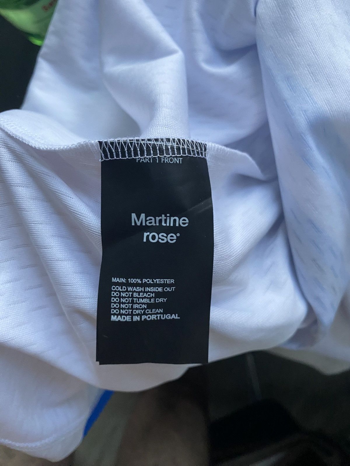 Martine Rose White & Blue Motocross Jersey T-shirt Martine Rose Size US XL / EU 56 / 4 - 7 Thumbnail