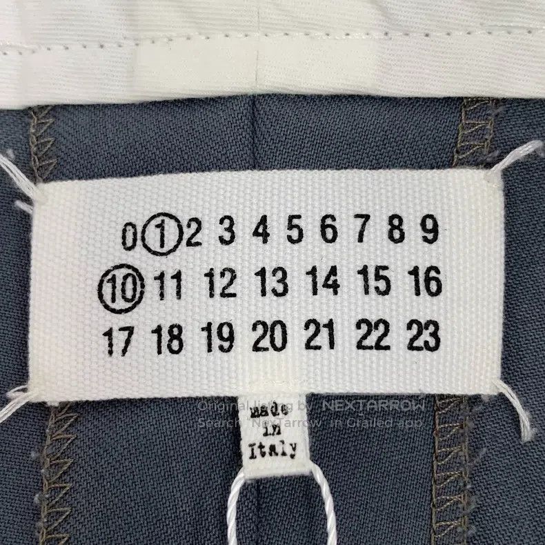 Maison Margiela Maison Margiela Blue-gray cotton drawstring casual trouser Size US 30 / EU 46 - 6 Thumbnail