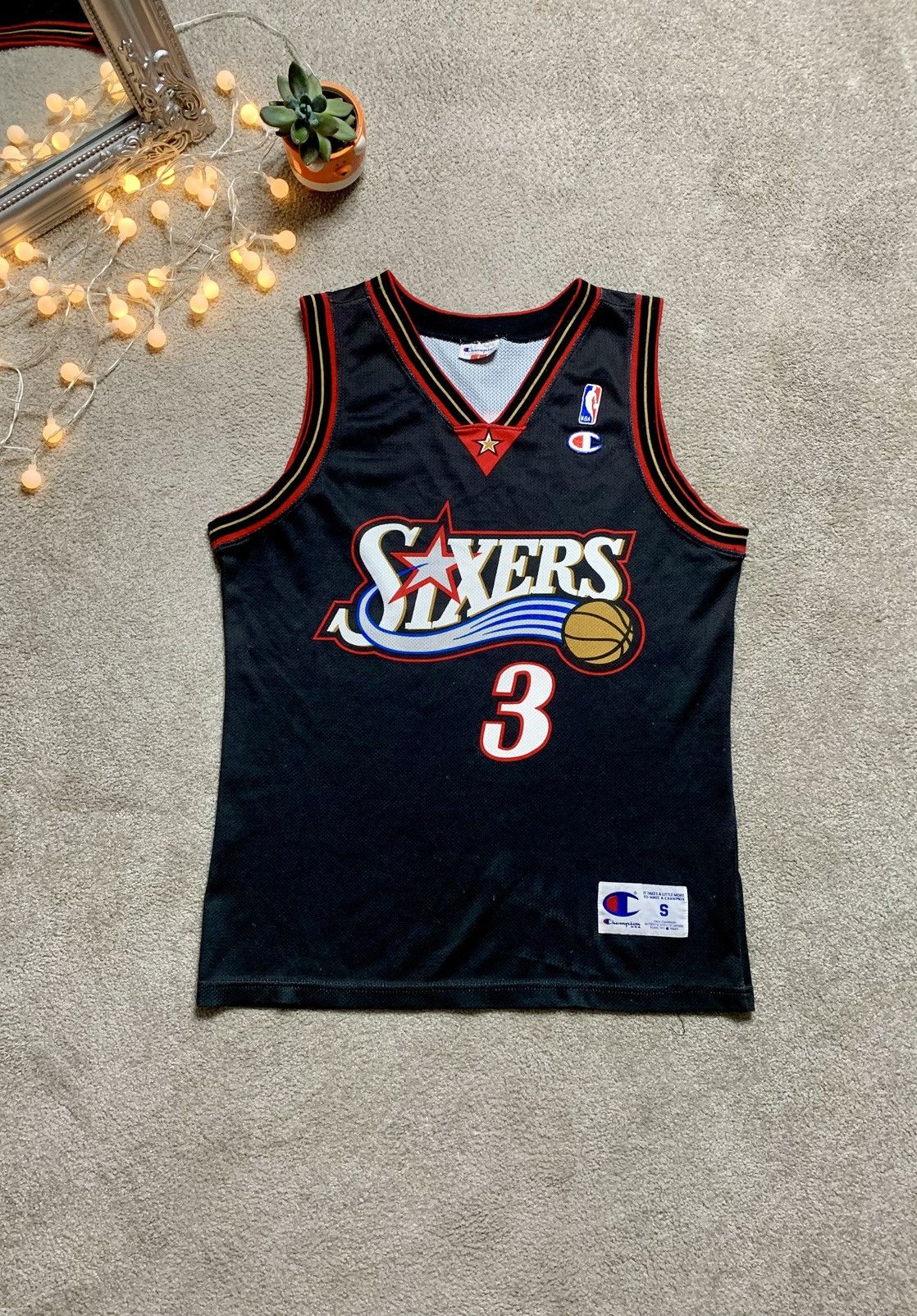 Champion Vintage Champion sixers #3 iverson NBA very rare grail Size US S / EU 44-46 / 1 - 1 Thumbnail