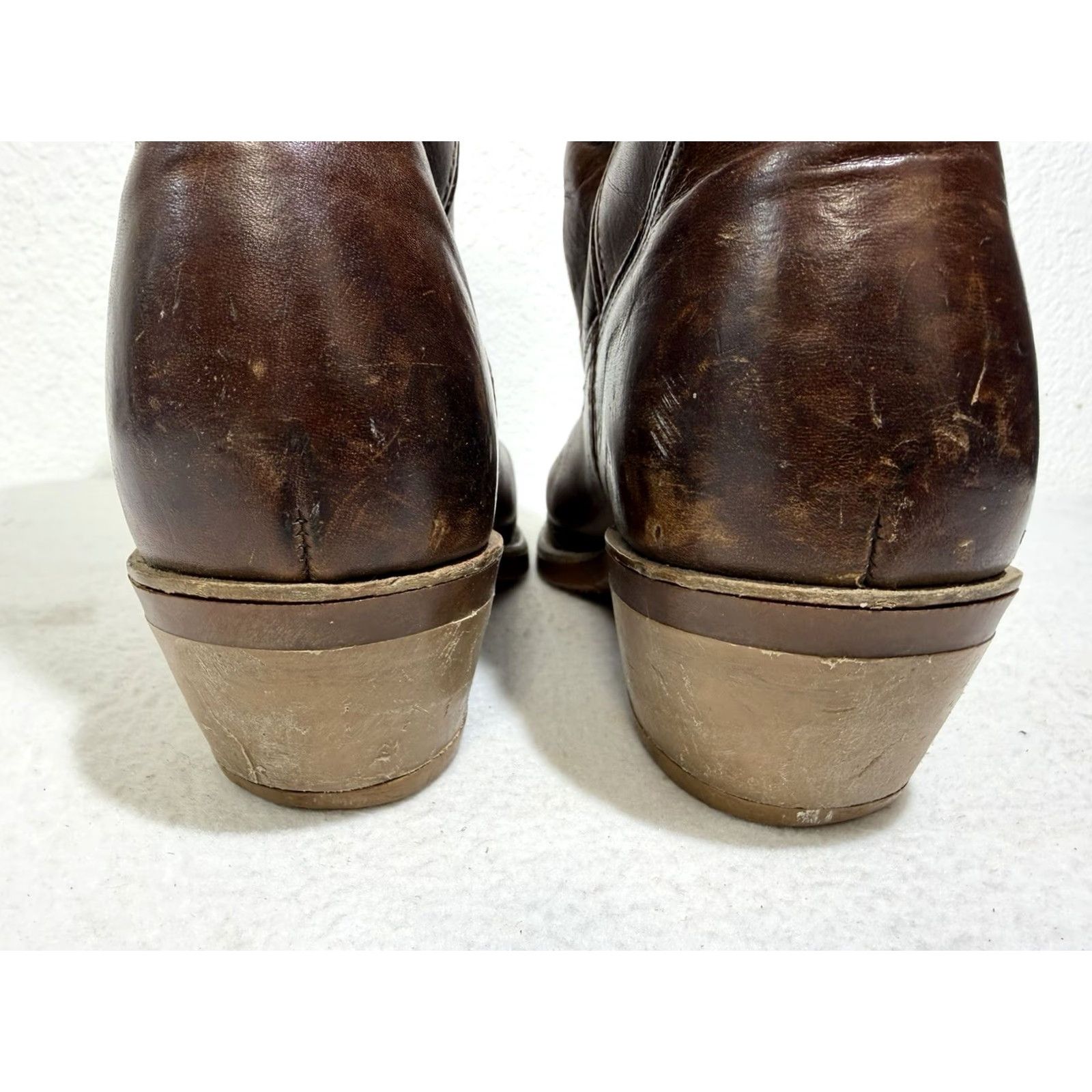 Arrow VINTAGE Red Wing Shoes Boots Men’s 8.5N Brown Leather Pull-On Western Cowboy Mids Size US 9 / EU 42 - 7 Thumbnail