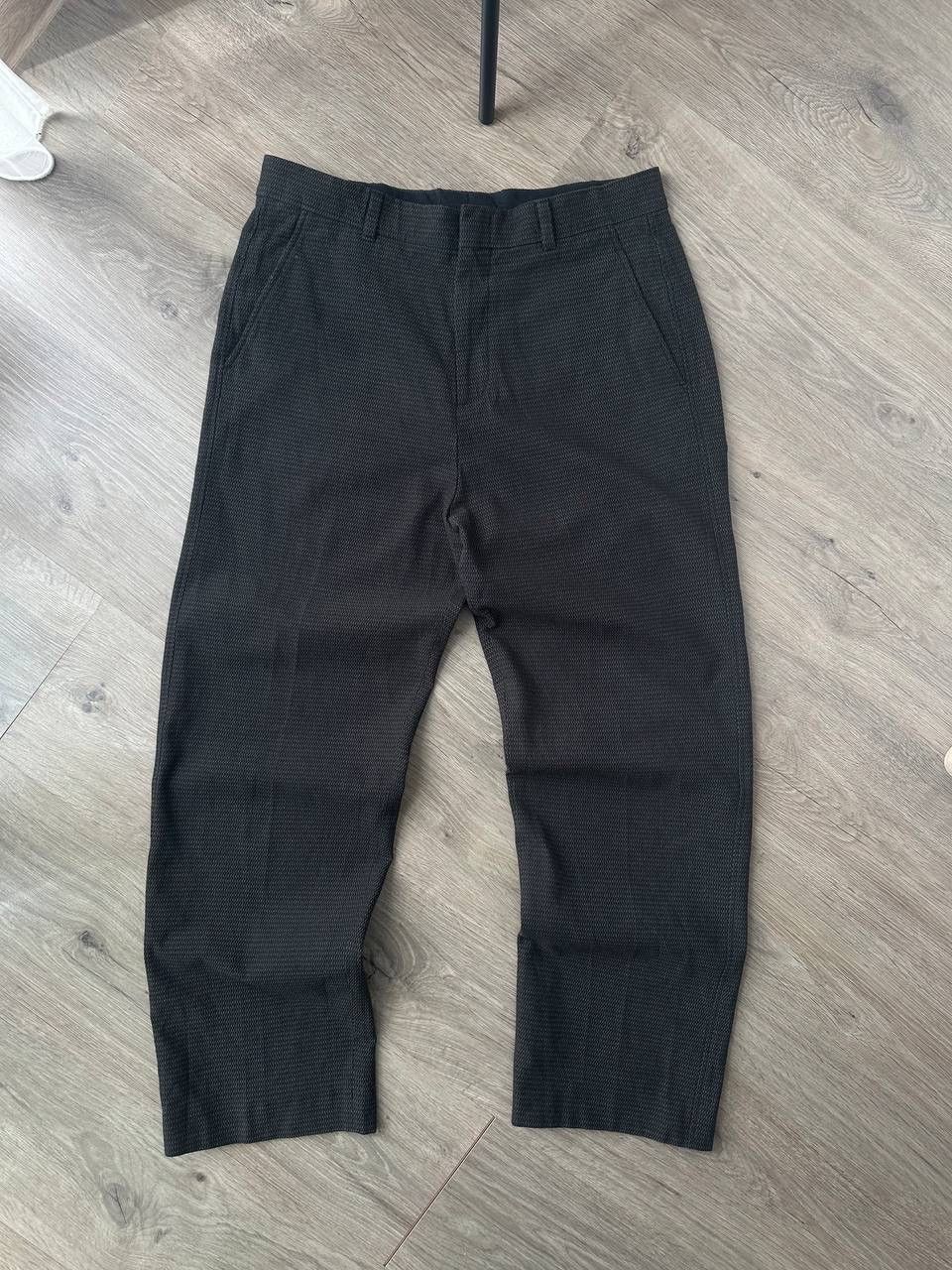 Cos × Japanese Brand COS Relaxed Fit Trousers Black Textured Wool Blend Pants Size US 32 / EU 48 - 1 Thumbnail