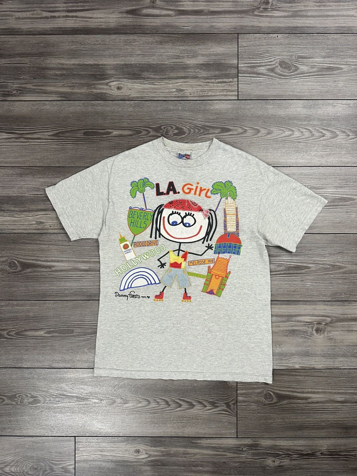 Vintage Vintage Danny First LA Girl T Shirt Size US M / EU 48-50 / 2 - 1 Thumbnail