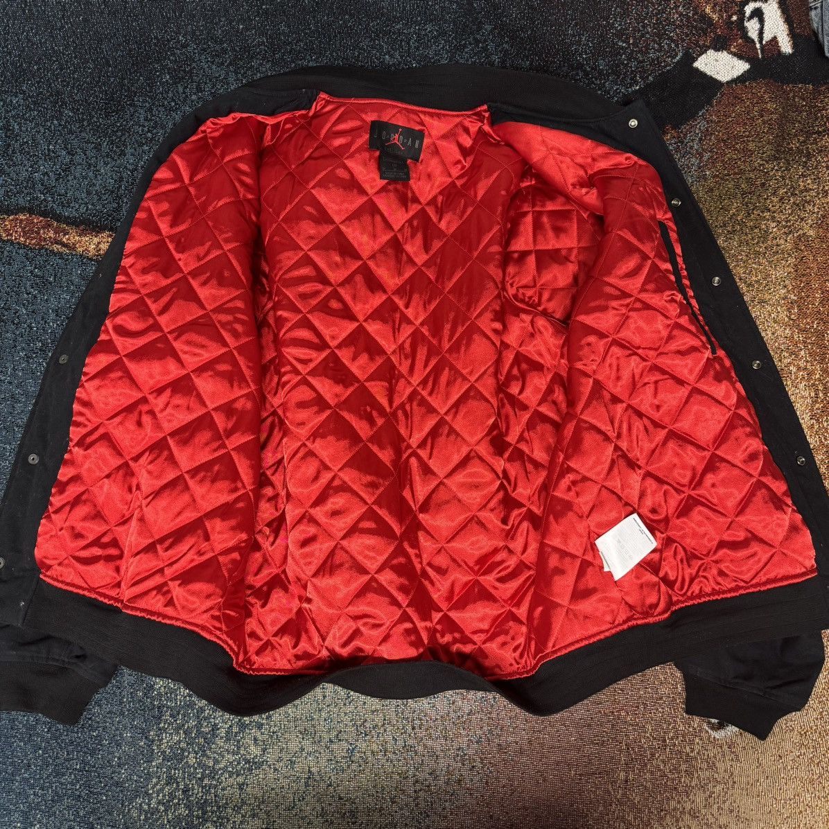 Jordan Brand × Nike × Vintage AIR JORDAN NIKE AIR FLIGHT BOMBER JACKET BLACK Size US M / EU 48-50 / 2 - 7 Thumbnail