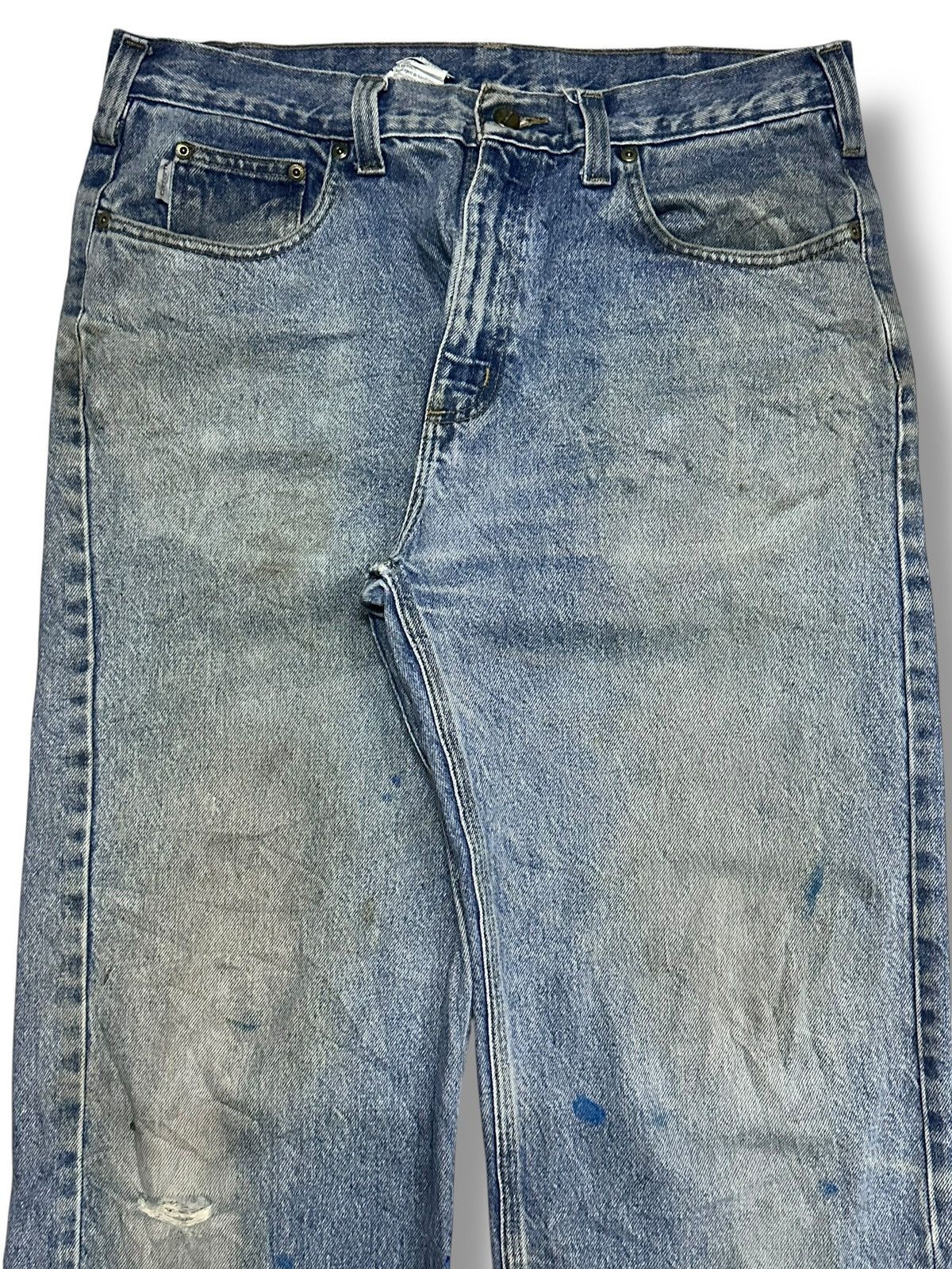 Carhartt Vintage Carhartt 90's Baggy Loose Style Painted & Faded Wash Size US 35 - 4 Thumbnail