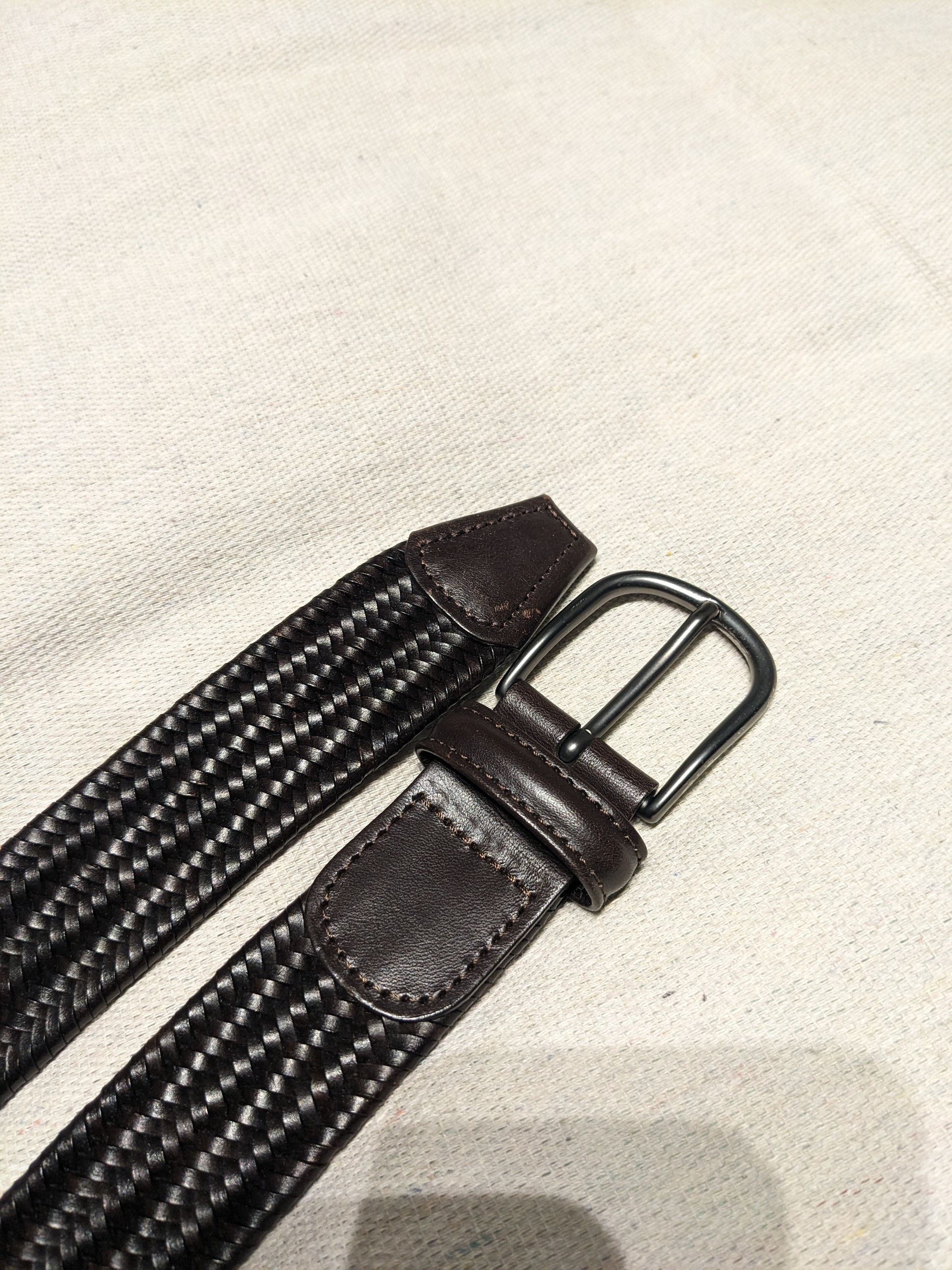 Anderson's Stretch woven leather belt men's 30