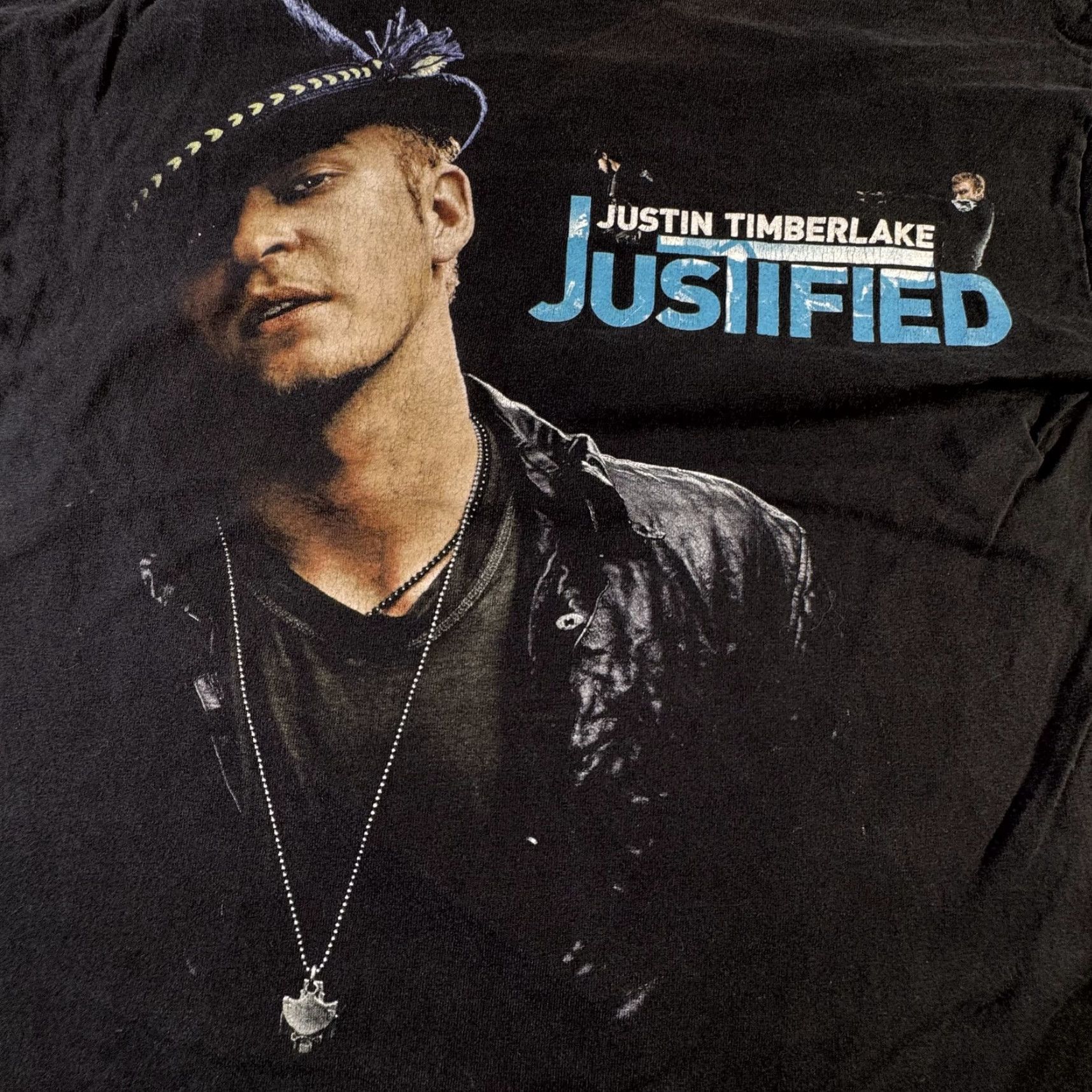 Vintage VINTAGE Justin Timberlake T-Shirt Men Medium Black 2003 Justified Tour Concert Tee 2000s Music Pop Graphic Print Size US M / EU 48-50 / 2 - 2 Thumbnail