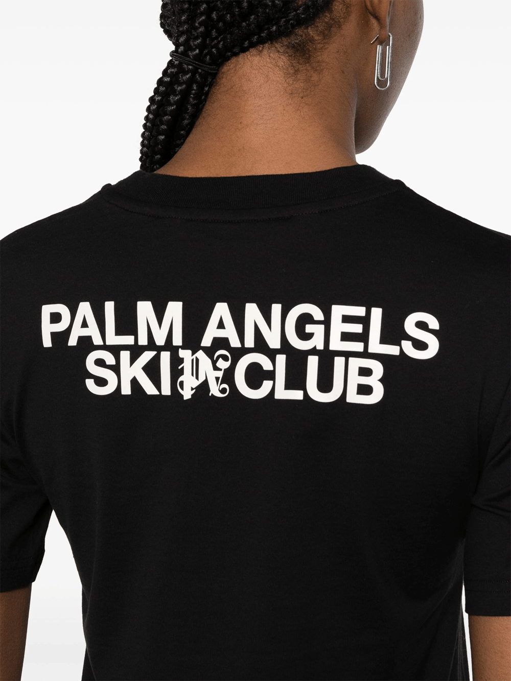 Palm Angels o1s22i1n0824 Ski Club T-Shirt in Black Size L / US 10 / IT 46 - 5 Thumbnail