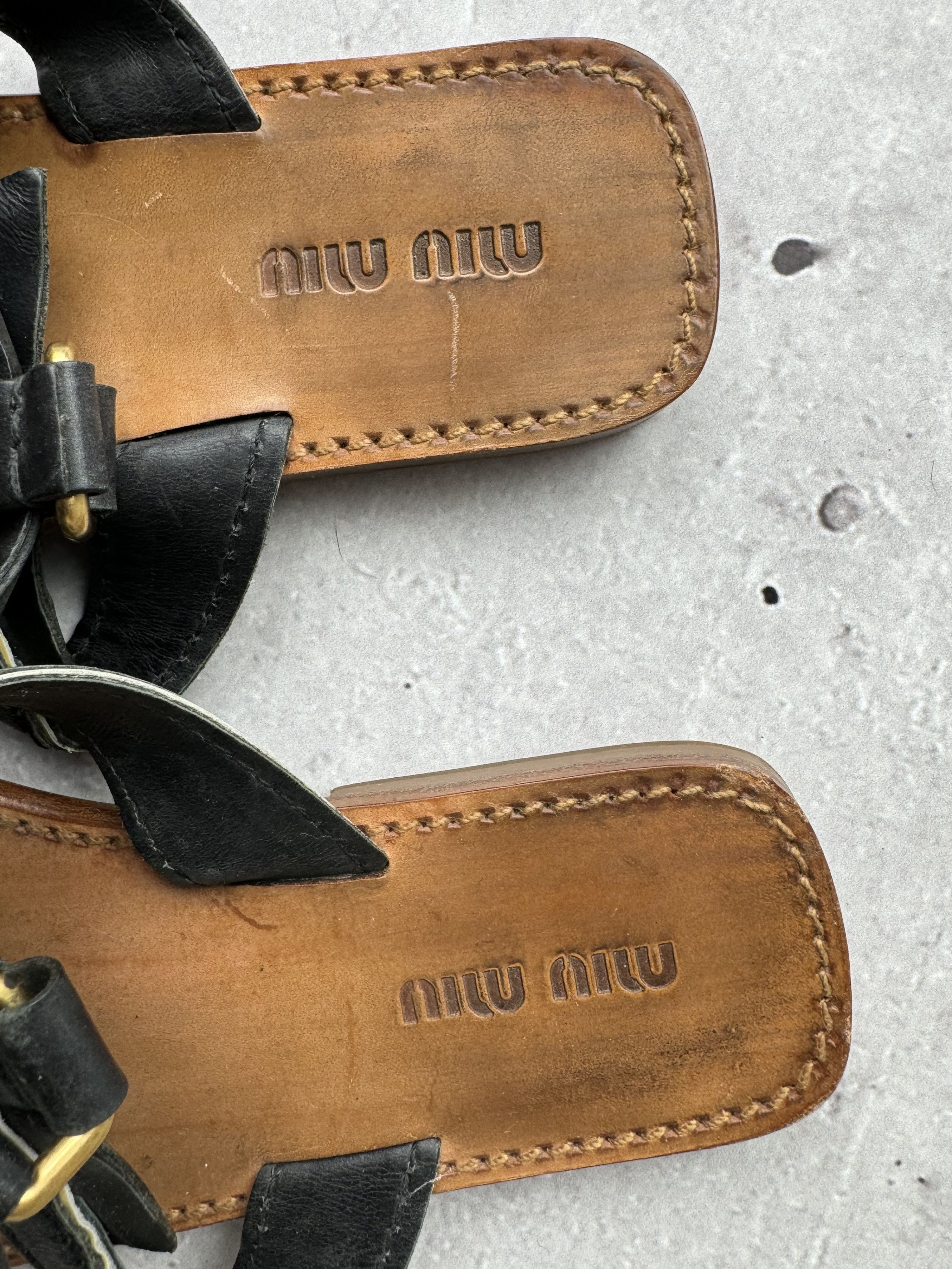 Miu Miu Miu Miu Vintage Worn Sandals Size US 6.5 / IT 36.5 - 3 Thumbnail