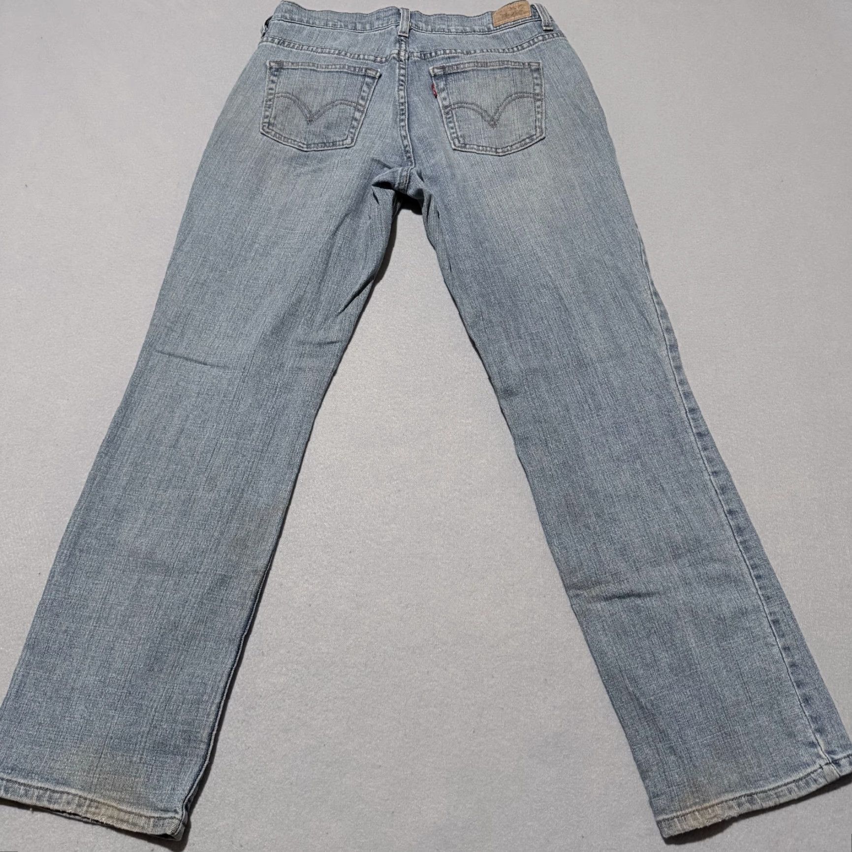 Denime Levi’s 505 Jeans Women's Blue Denim Stretch Mid Rise Classic - 4 Size 27" / US 4 / IT 40 - 2 Thumbnail