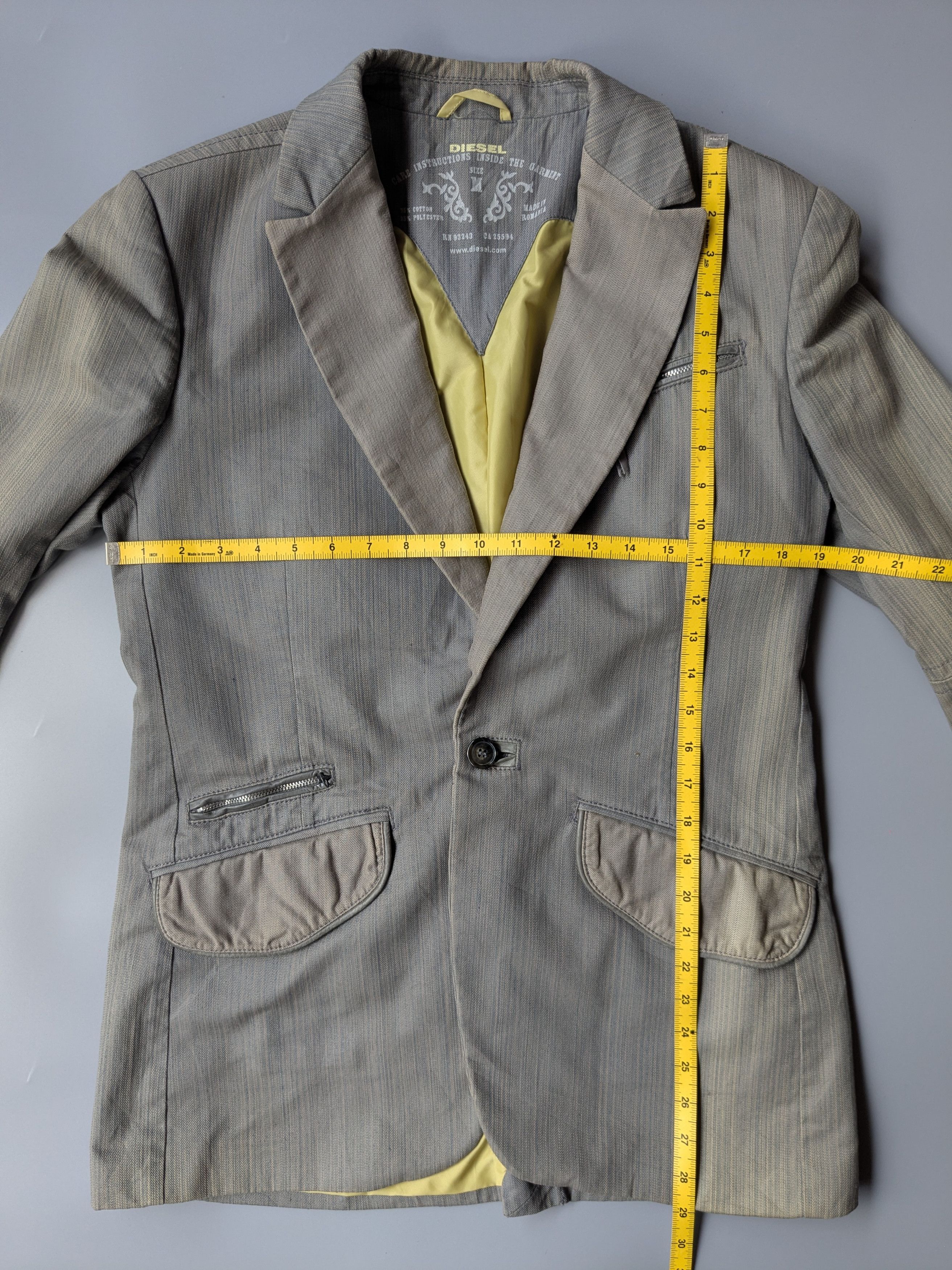Diesel Y2K Diesel Avant Garde blazer Size US M / EU 48-50 / 2 - 10 Thumbnail