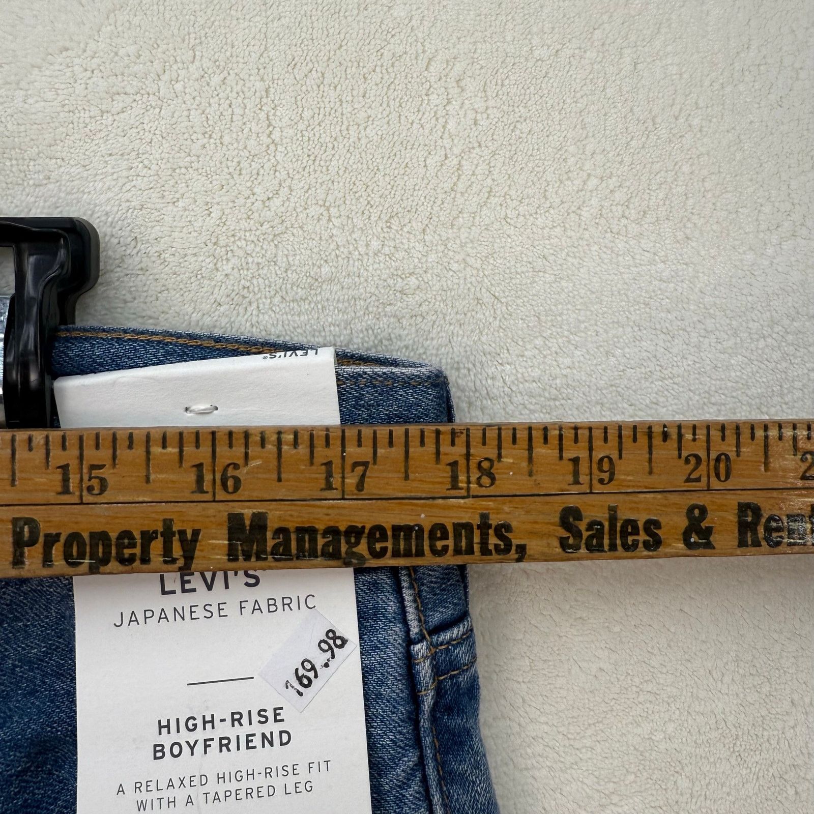 Levi's LEVI'S JAPANESE FABRIC SIZE 34/27 HIGH RISE BOYFRIEND JEANS Size 34" / US 12 / IT 48 - 3 Thumbnail
