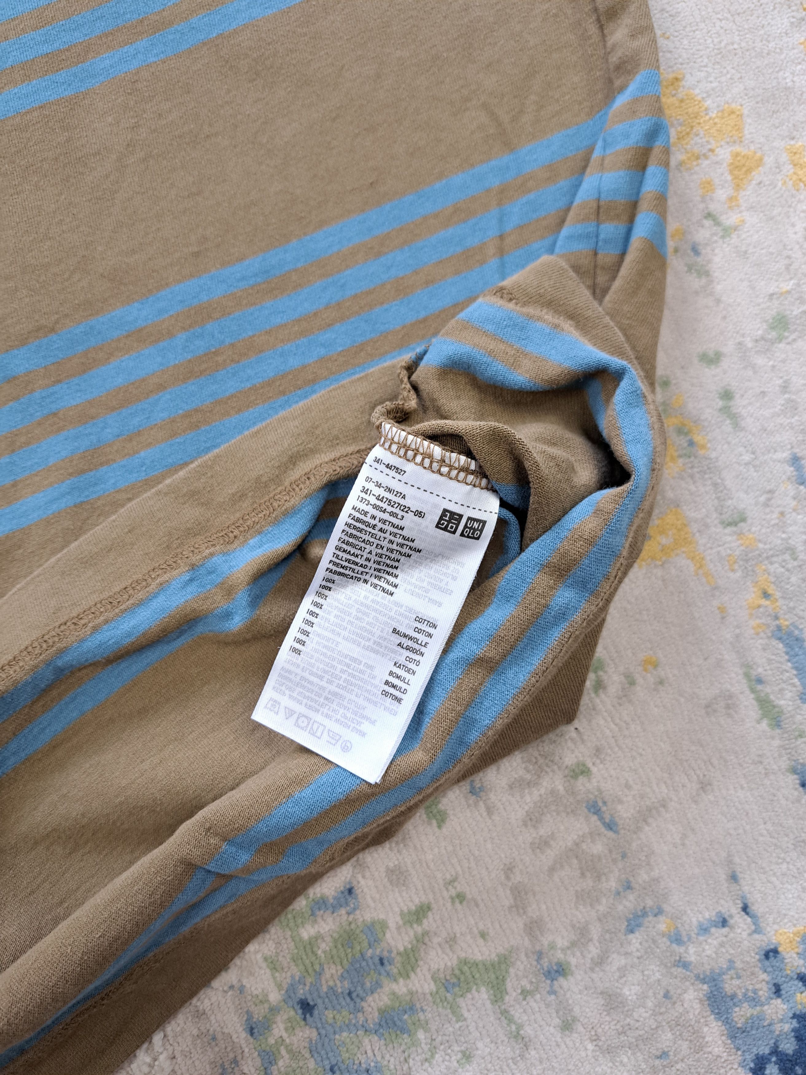 Uniqlo Uniqlo U Boxy Fit Striped Tee Japan College Rugby Size US XL / EU 56 / 4 - 4 Thumbnail